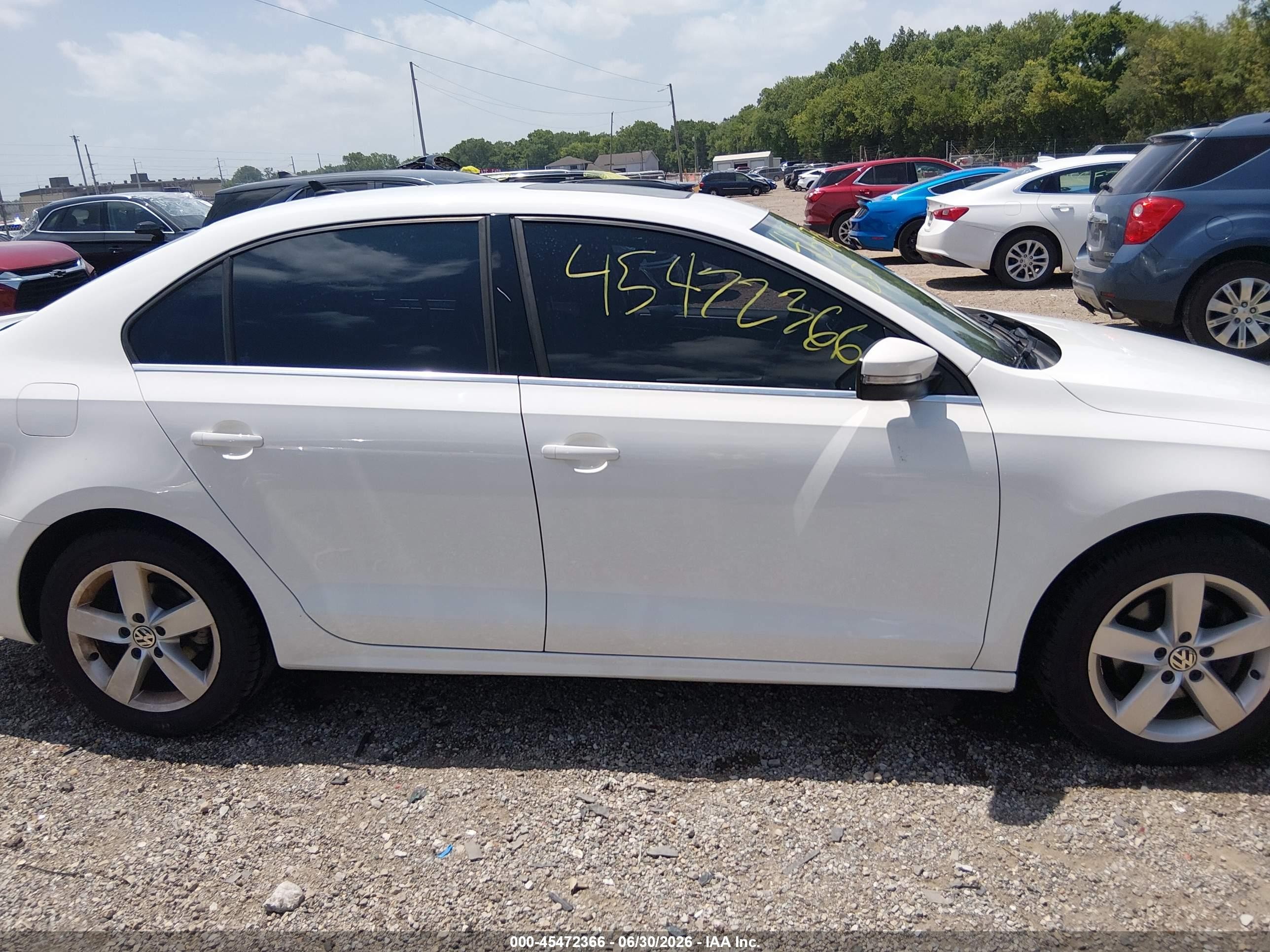 2014 Volkswagen Jetta 2.0l Tdi White vin: 3VWLL7AJ2EM370694