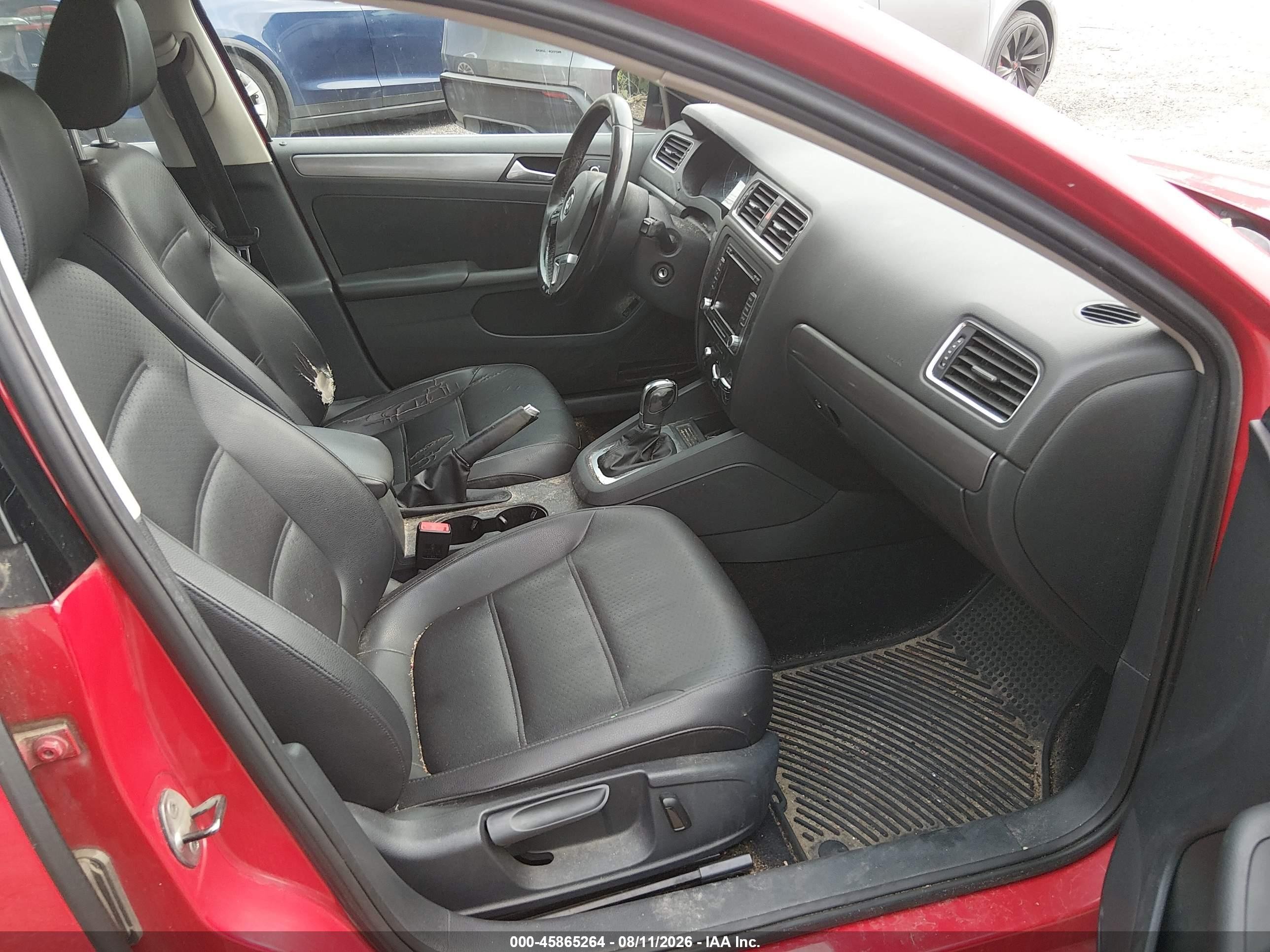 2014 Volkswagen Jetta 2.0l Tdi Red vin: 3VWLL7AJ2EM383316