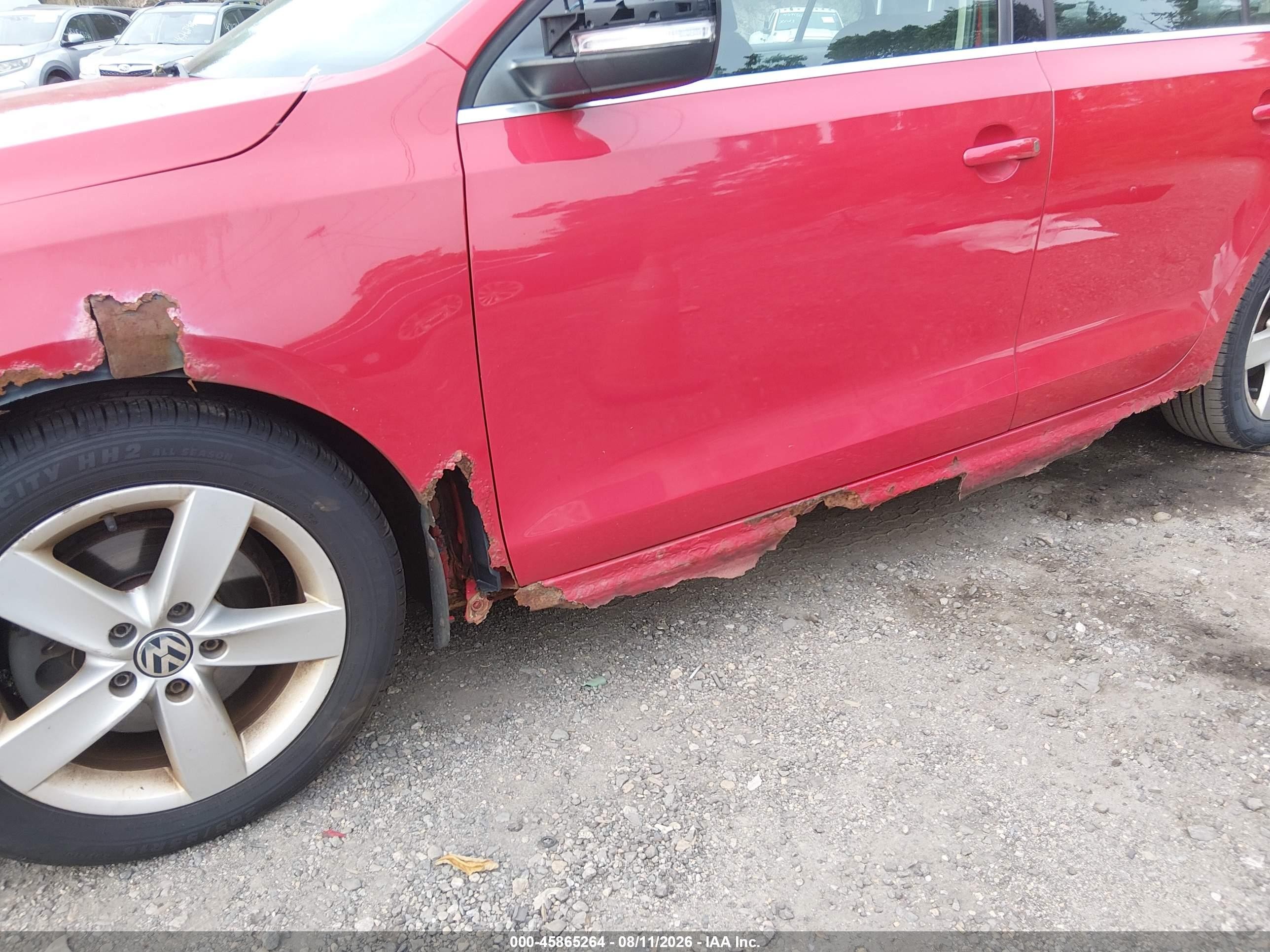 2014 Volkswagen Jetta 2.0l Tdi Red vin: 3VWLL7AJ2EM383316