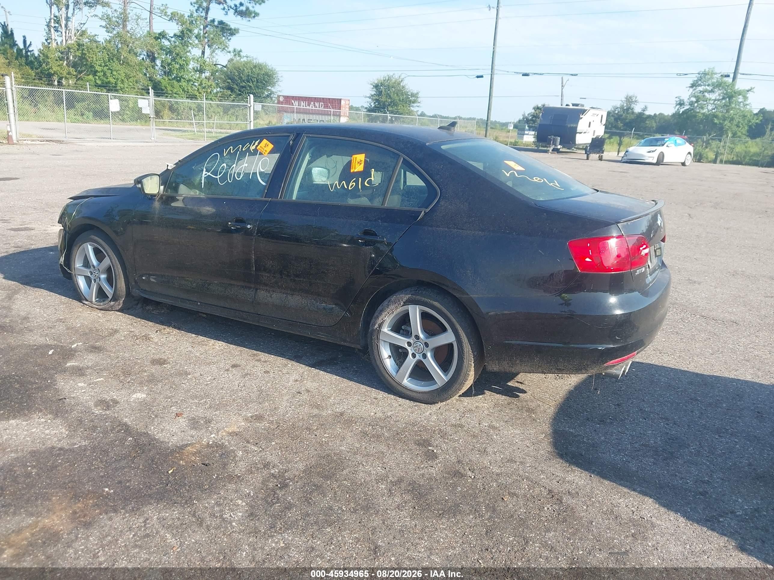 2011 Volkswagen Jetta 2.0l Tdi Black vin: 3VWLL7AJ3BM097891