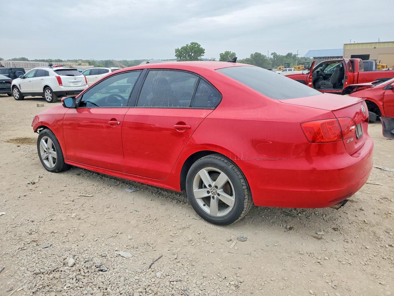 2012 Volkswagen Jetta Tdi Red vin: 3VWLL7AJ3CM093003