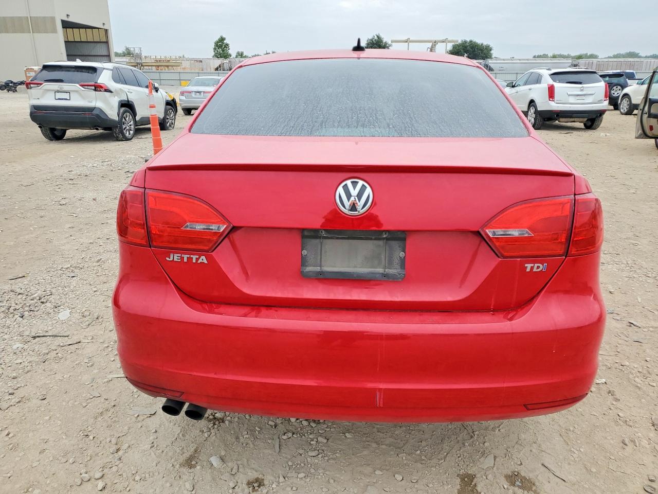 2012 Volkswagen Jetta Tdi Red vin: 3VWLL7AJ3CM093003