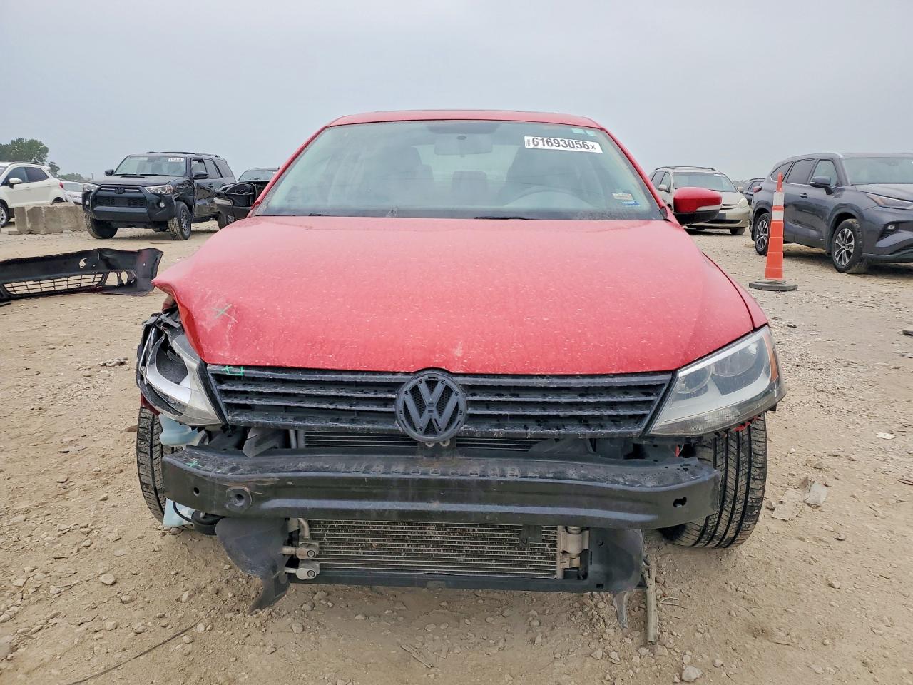2012 Volkswagen Jetta Tdi Red vin: 3VWLL7AJ3CM093003