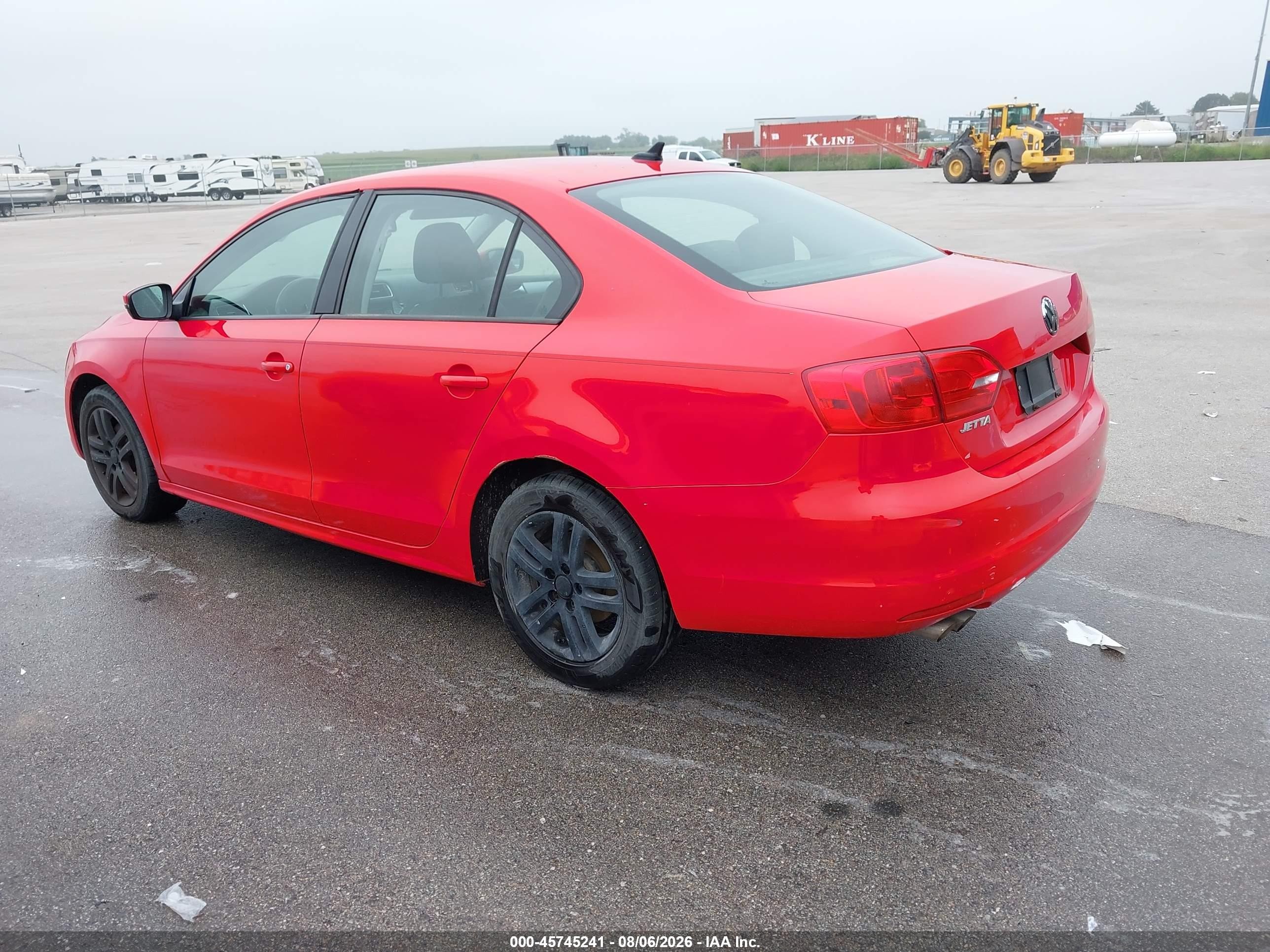 2012 Volkswagen Jetta 2.0l Tdi Red vin: 3VWLL7AJ3CM329066