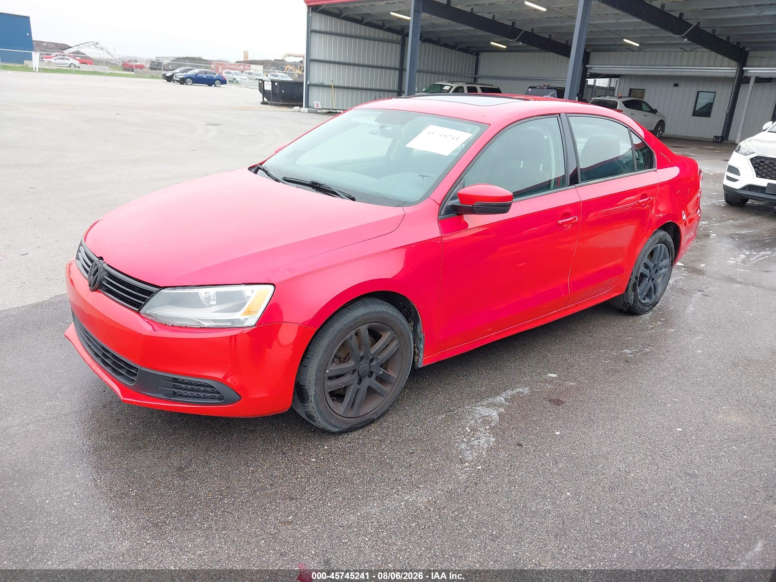 2012 Volkswagen Jetta 2.0l Tdi Red vin: 3VWLL7AJ3CM329066