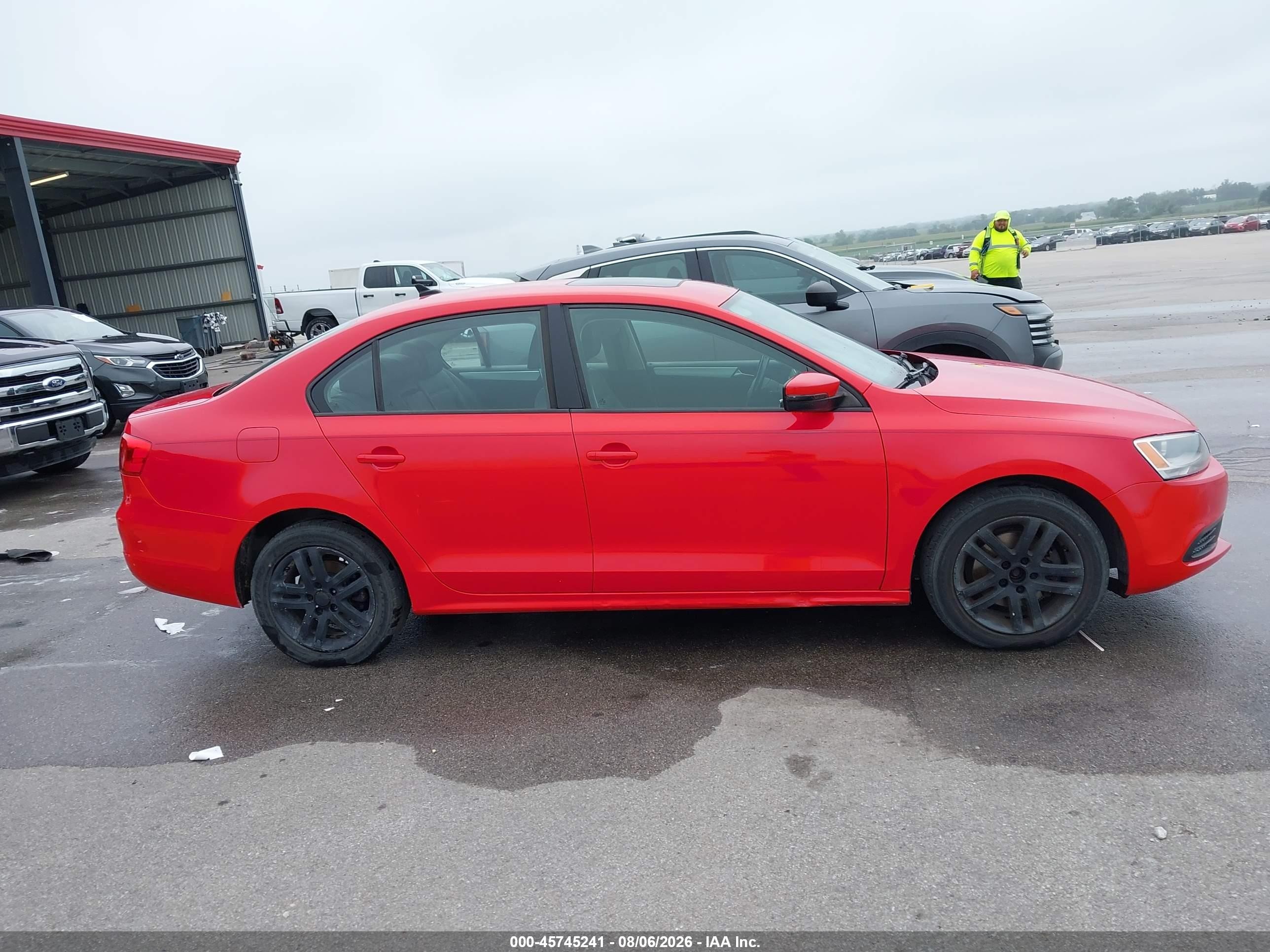 2012 Volkswagen Jetta 2.0l Tdi Red vin: 3VWLL7AJ3CM329066
