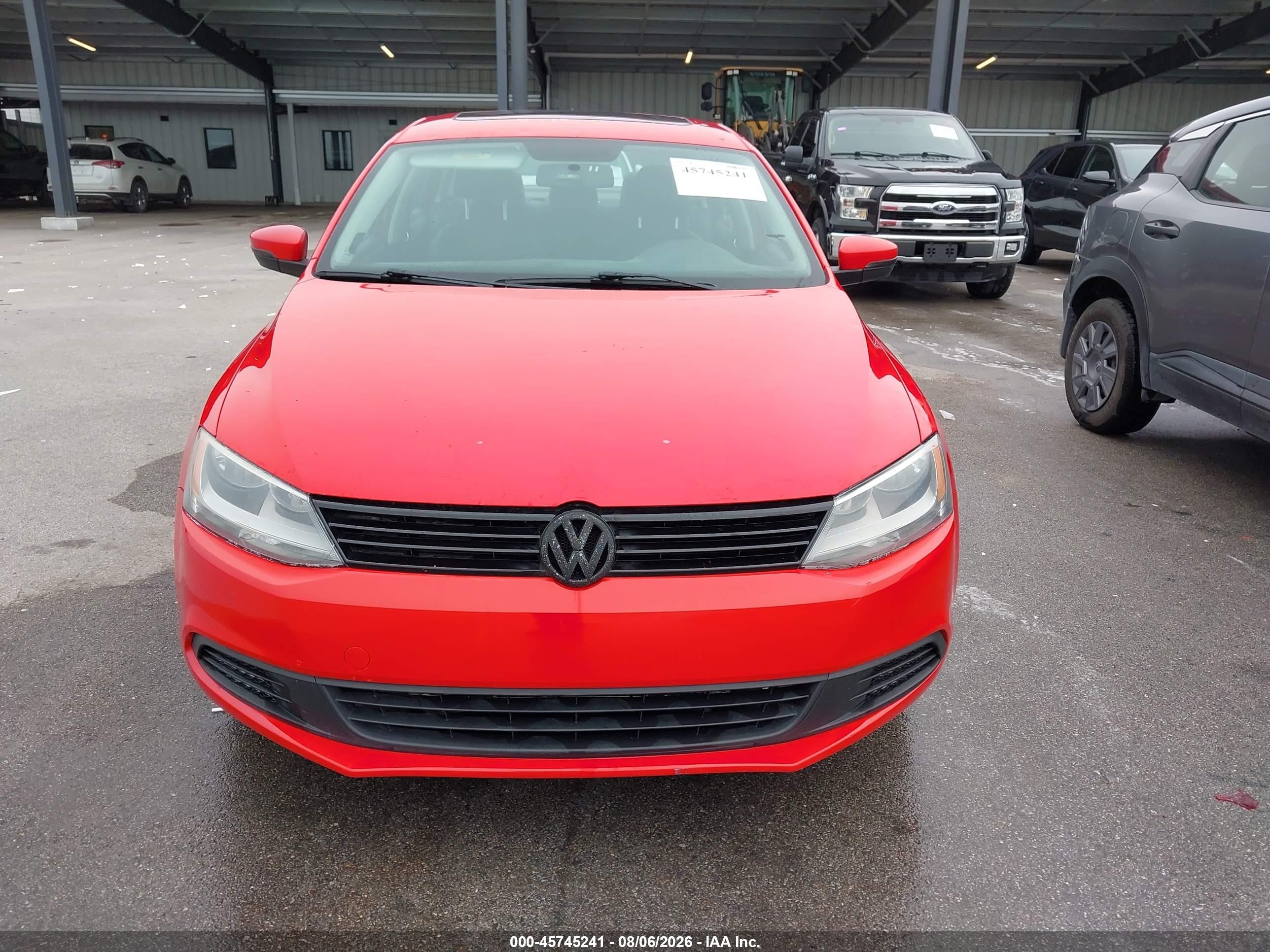 2012 Volkswagen Jetta 2.0l Tdi Red vin: 3VWLL7AJ3CM329066