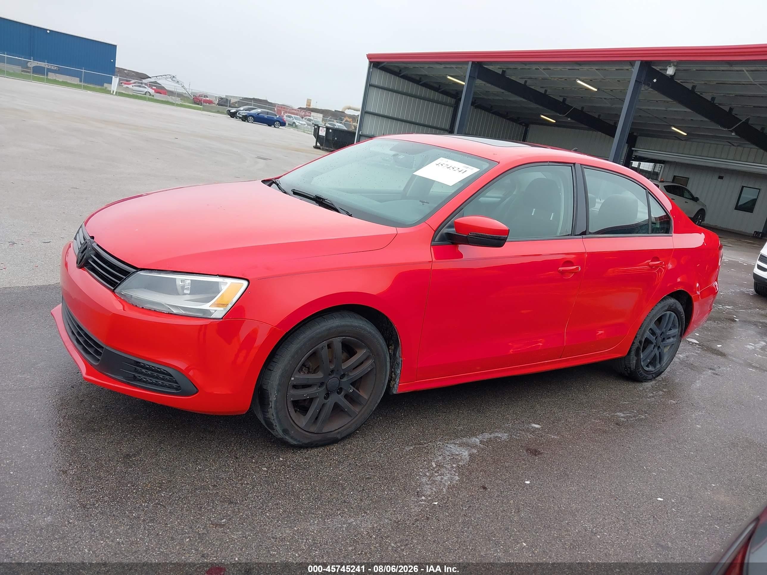2012 Volkswagen Jetta 2.0l Tdi Red vin: 3VWLL7AJ3CM329066