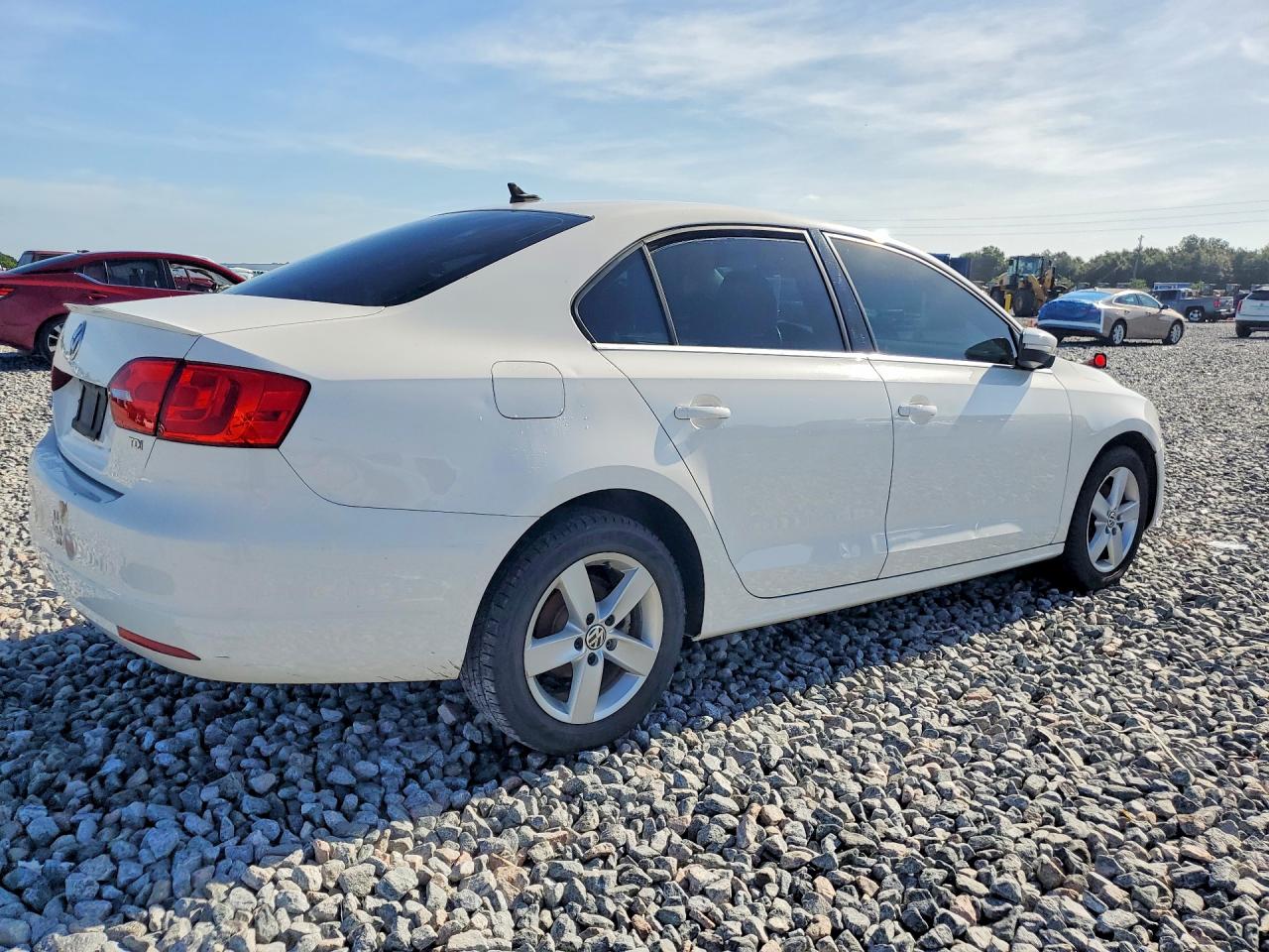 2012 Volkswagen Jetta Tdi White vin: 3VWLL7AJ3CM367414