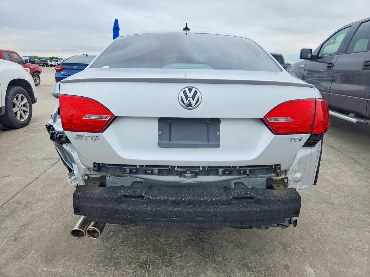 2012 Volkswagen Jetta Tdi Silver vin: 3VWLL7AJ3CM421780