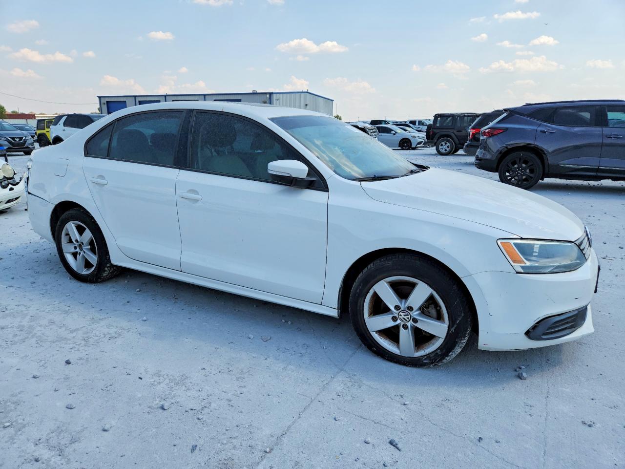 2012 Volkswagen Jetta Tdi White vin: 3VWLL7AJ3CM426140
