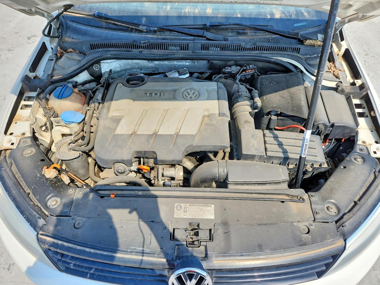 2012 Volkswagen Jetta Tdi White vin: 3VWLL7AJ3CM426140