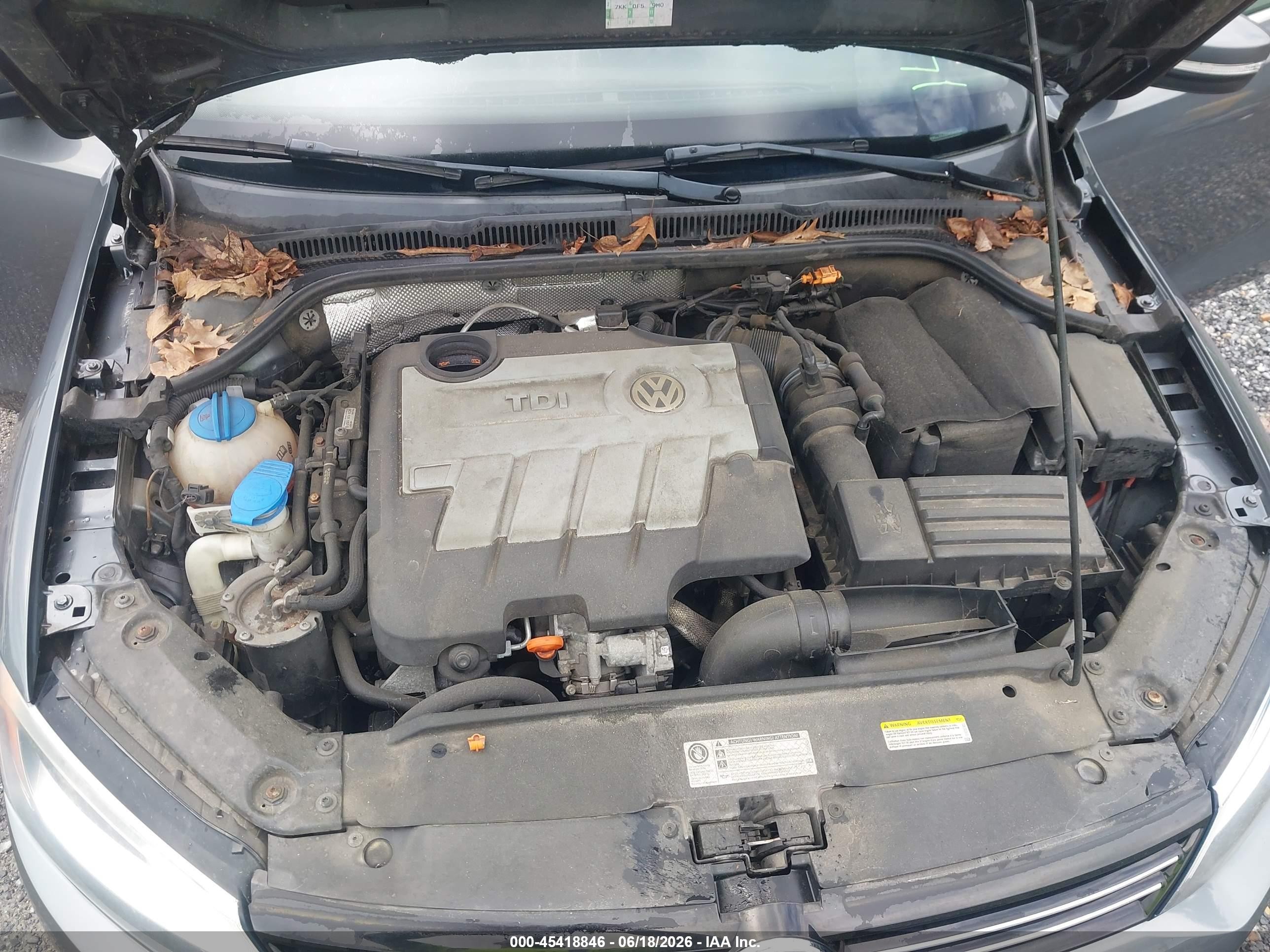 2013 Volkswagen Jetta 2.0l Tdi Gray vin: 3VWLL7AJ3DM389754