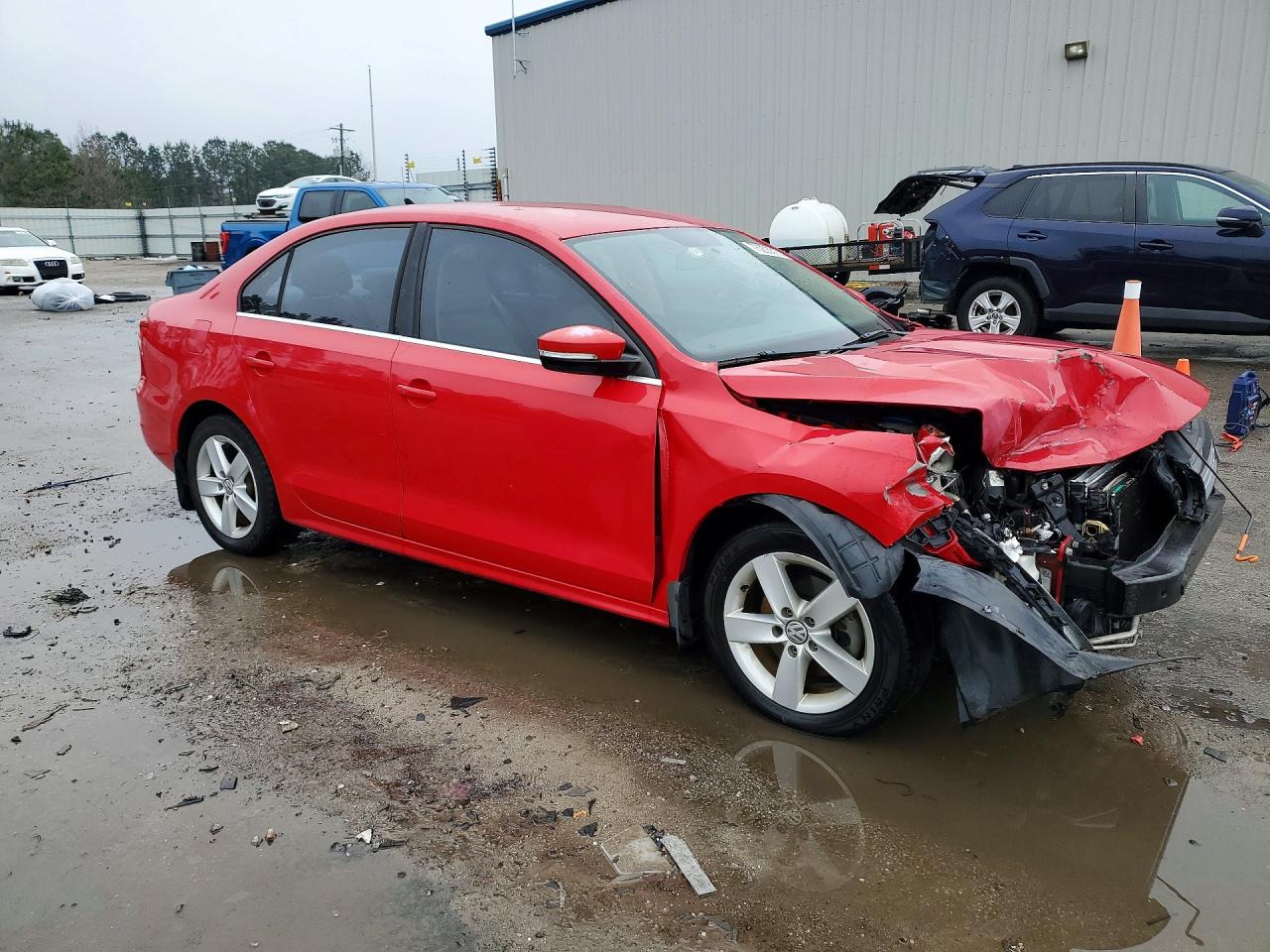 2013 Volkswagen Jetta Tdi Red vin: 3VWLL7AJ3DM421442