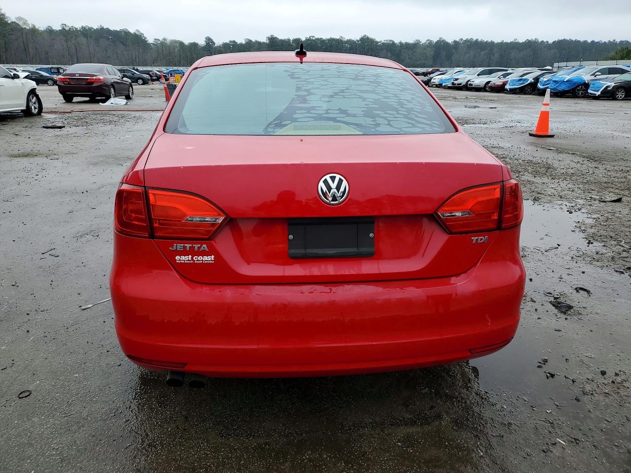 2013 Volkswagen Jetta Tdi Red vin: 3VWLL7AJ3DM421442