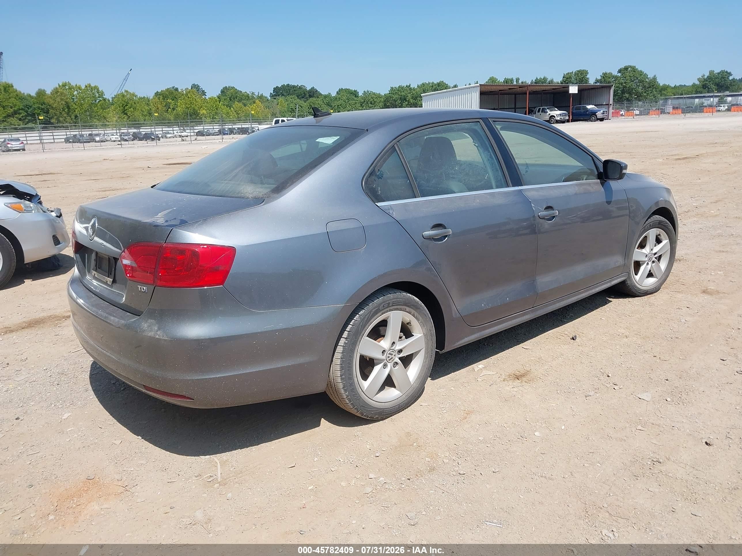 2014 Volkswagen Jetta 2.0l Tdi Gray vin: 3VWLL7AJ3EM322847
