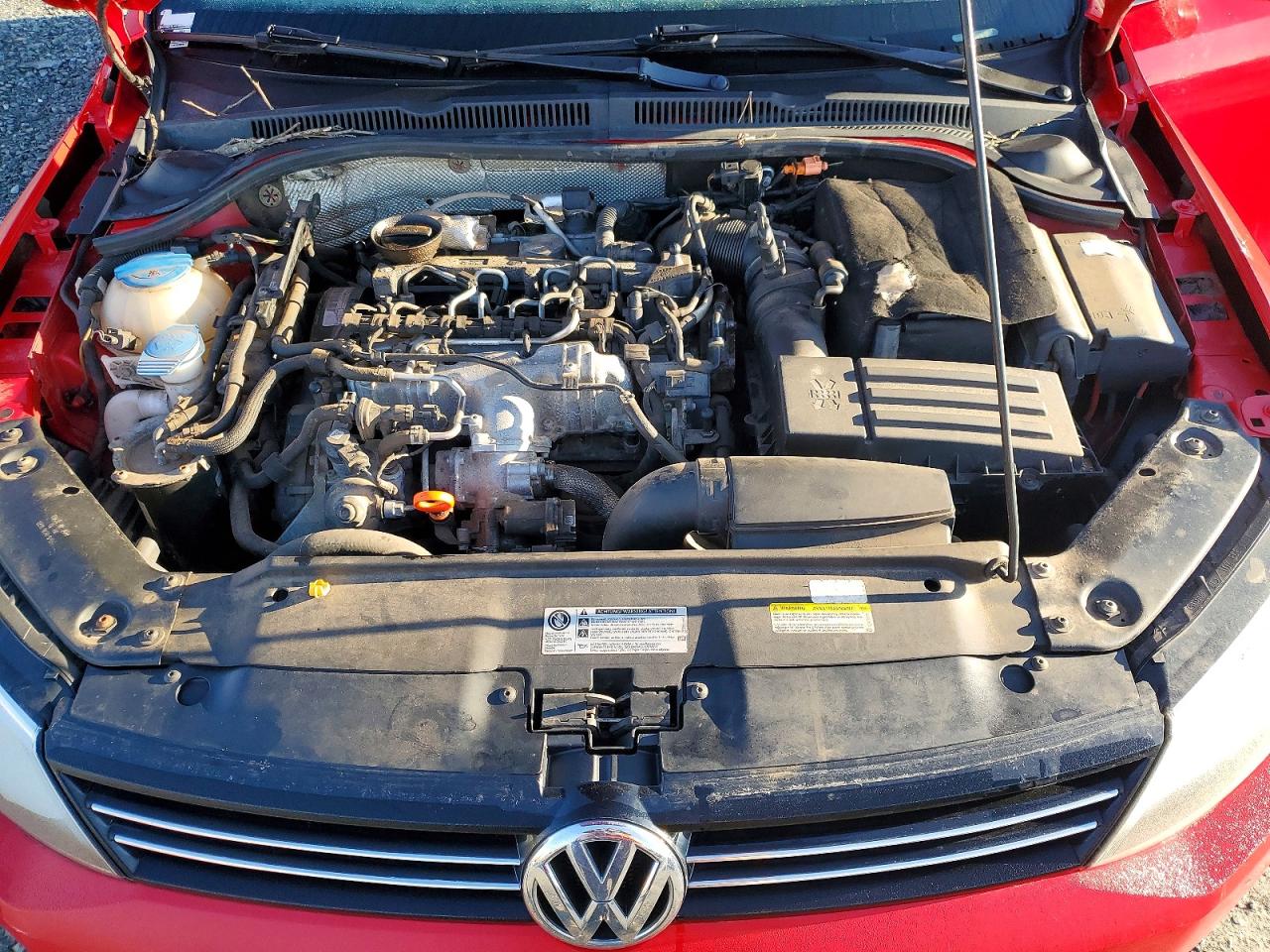 2014 Volkswagen Jetta Tdi Red vin: 3VWLL7AJ3EM351605
