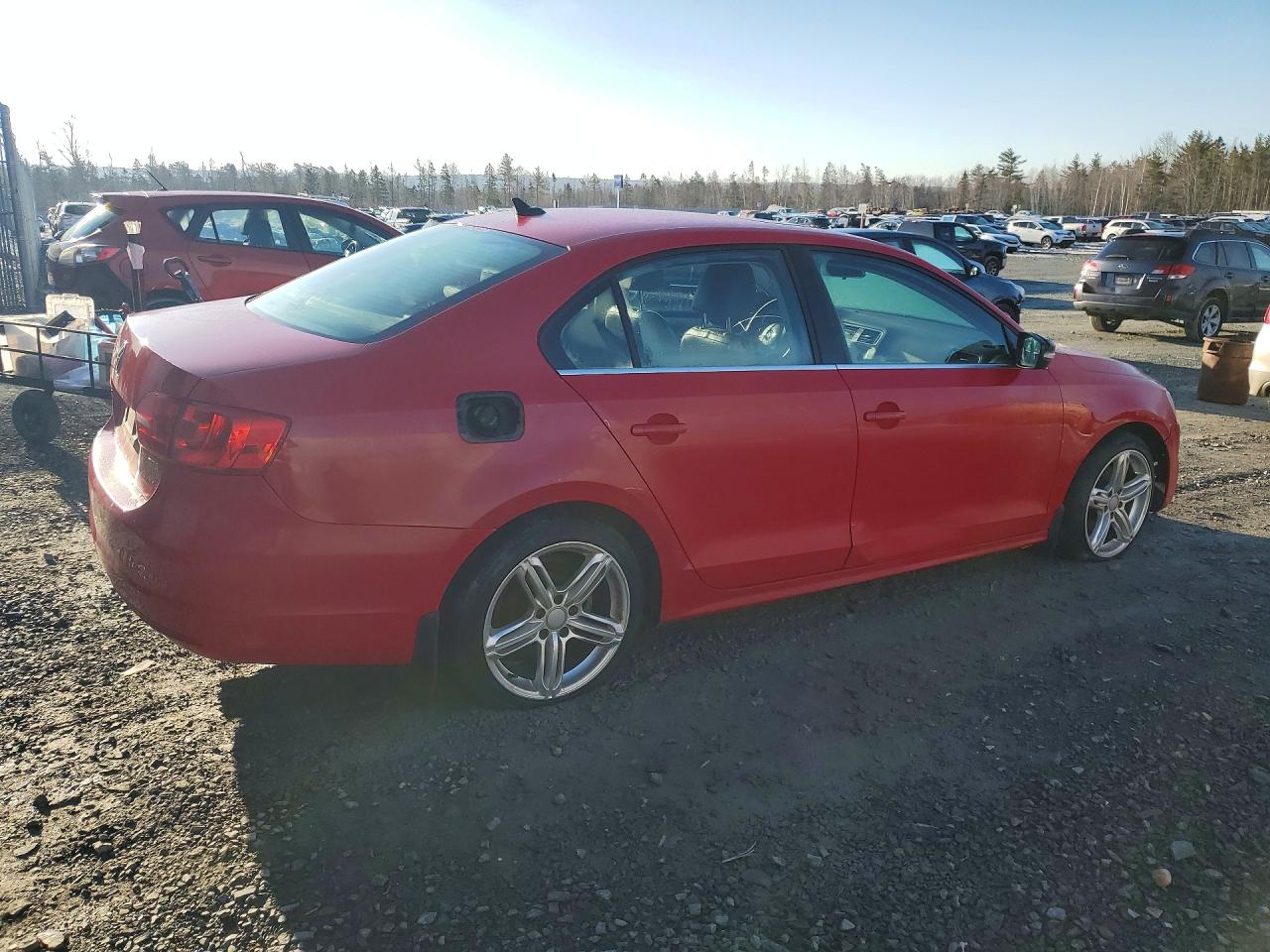2014 Volkswagen Jetta Tdi Red vin: 3VWLL7AJ3EM351605