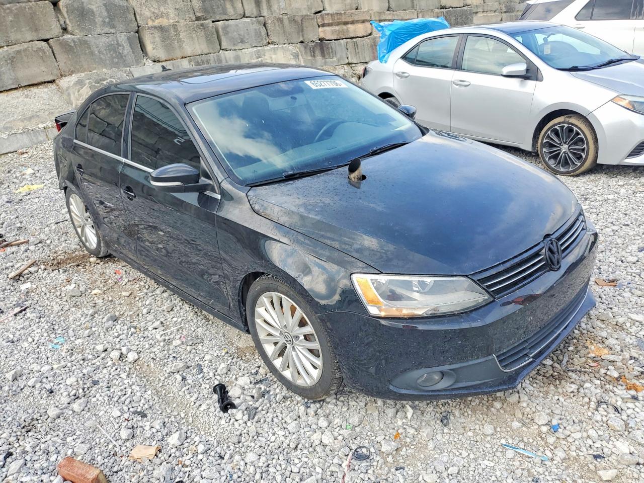 2014 Volkswagen Jetta Tdi Black vin: 3VWLL7AJ3EM410457