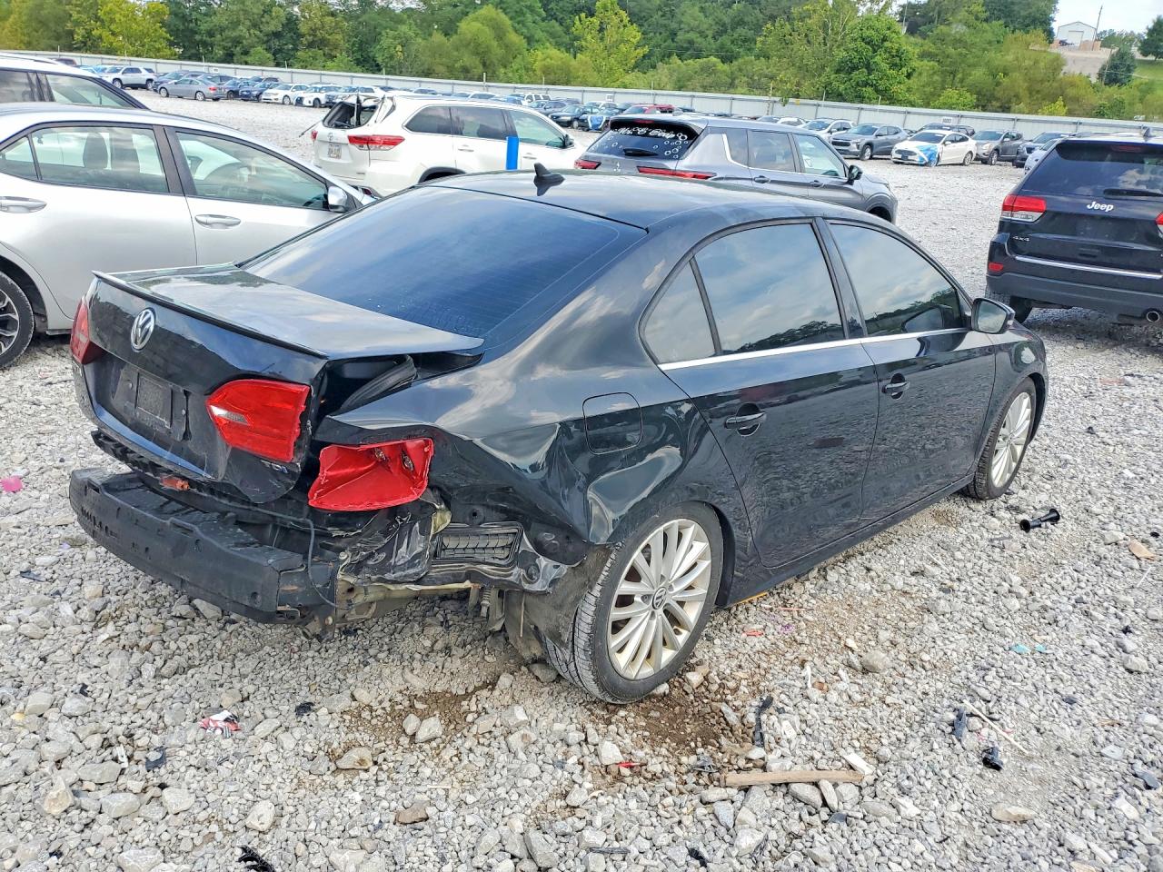 2014 Volkswagen Jetta Tdi Black vin: 3VWLL7AJ3EM410457