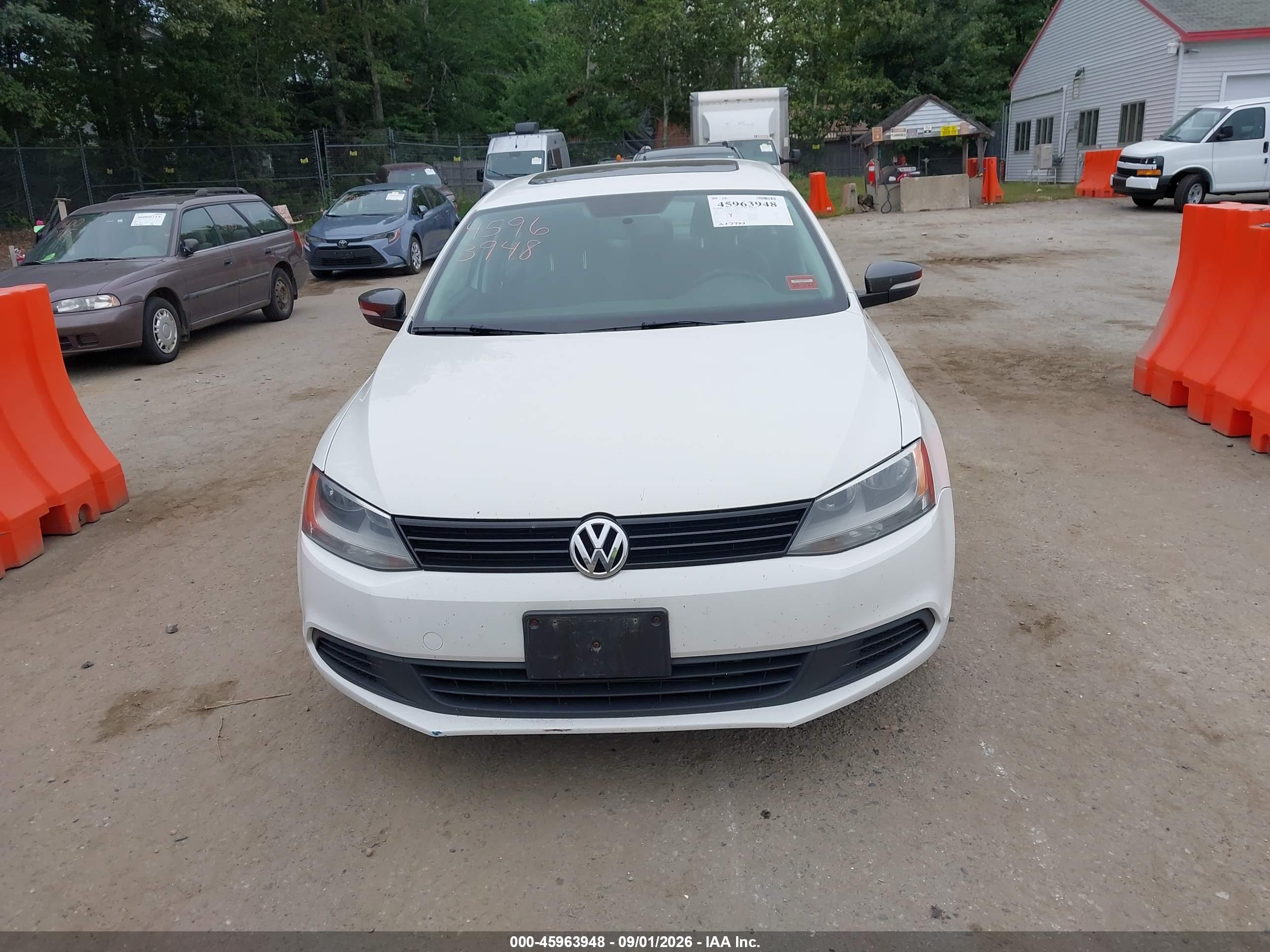 2011 Volkswagen Jetta 2.0l Tdi White vin: 3VWLL7AJ4BM093106