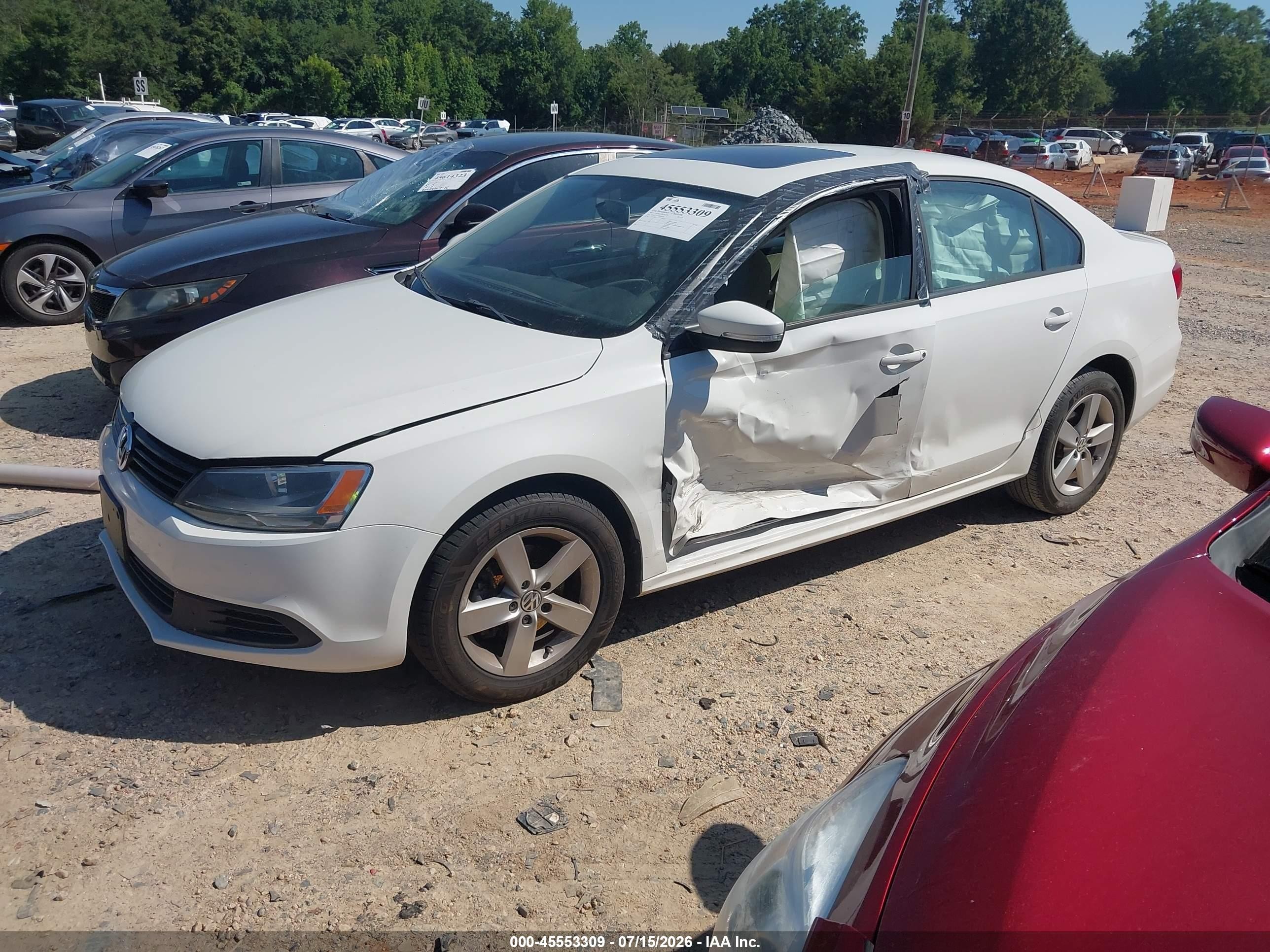 2011 Volkswagen Jetta 2.0l Tdi Белый vin: 3VWLL7AJ4BM104122