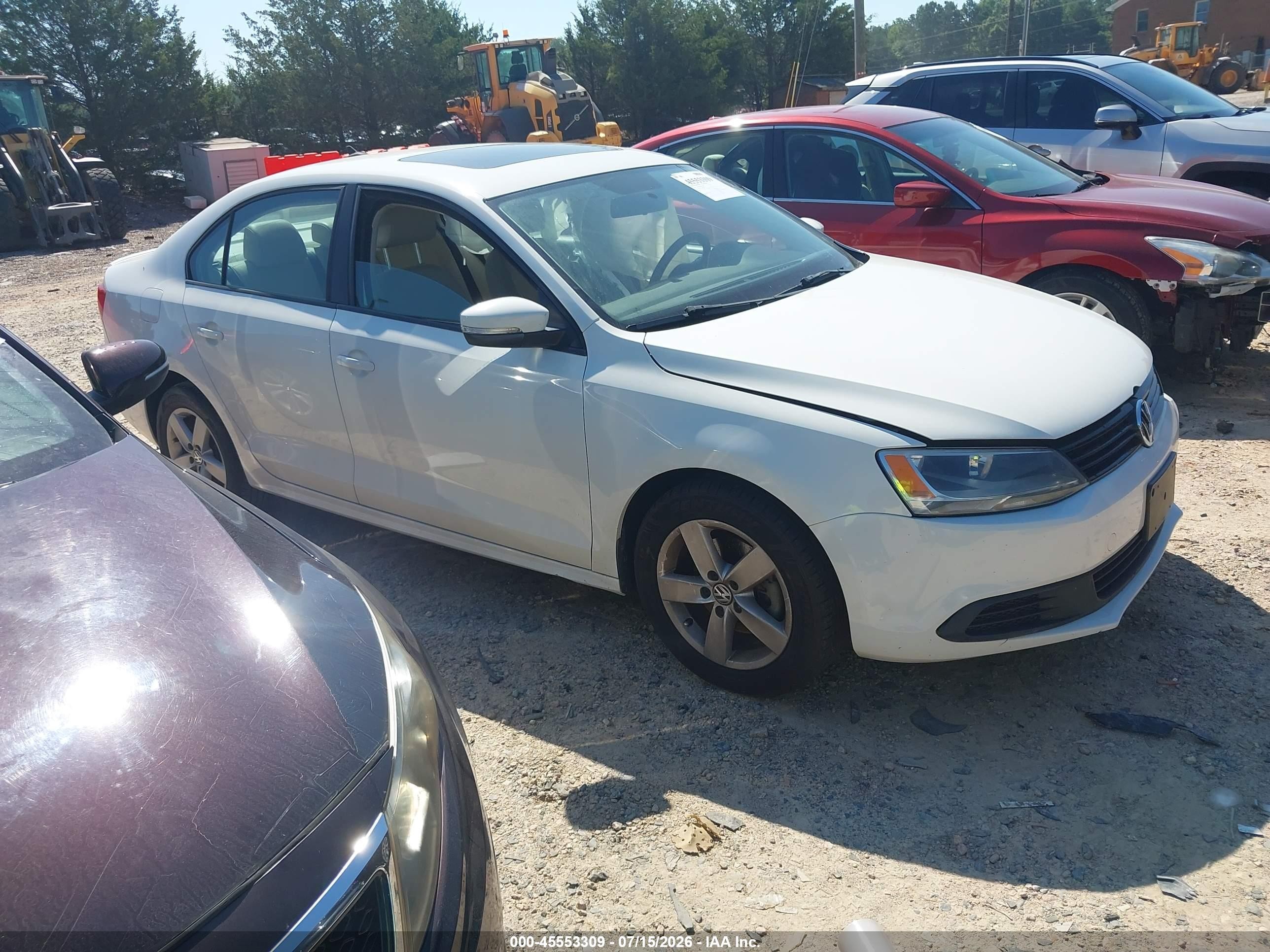 2011 Volkswagen Jetta 2.0l Tdi Белый vin: 3VWLL7AJ4BM104122