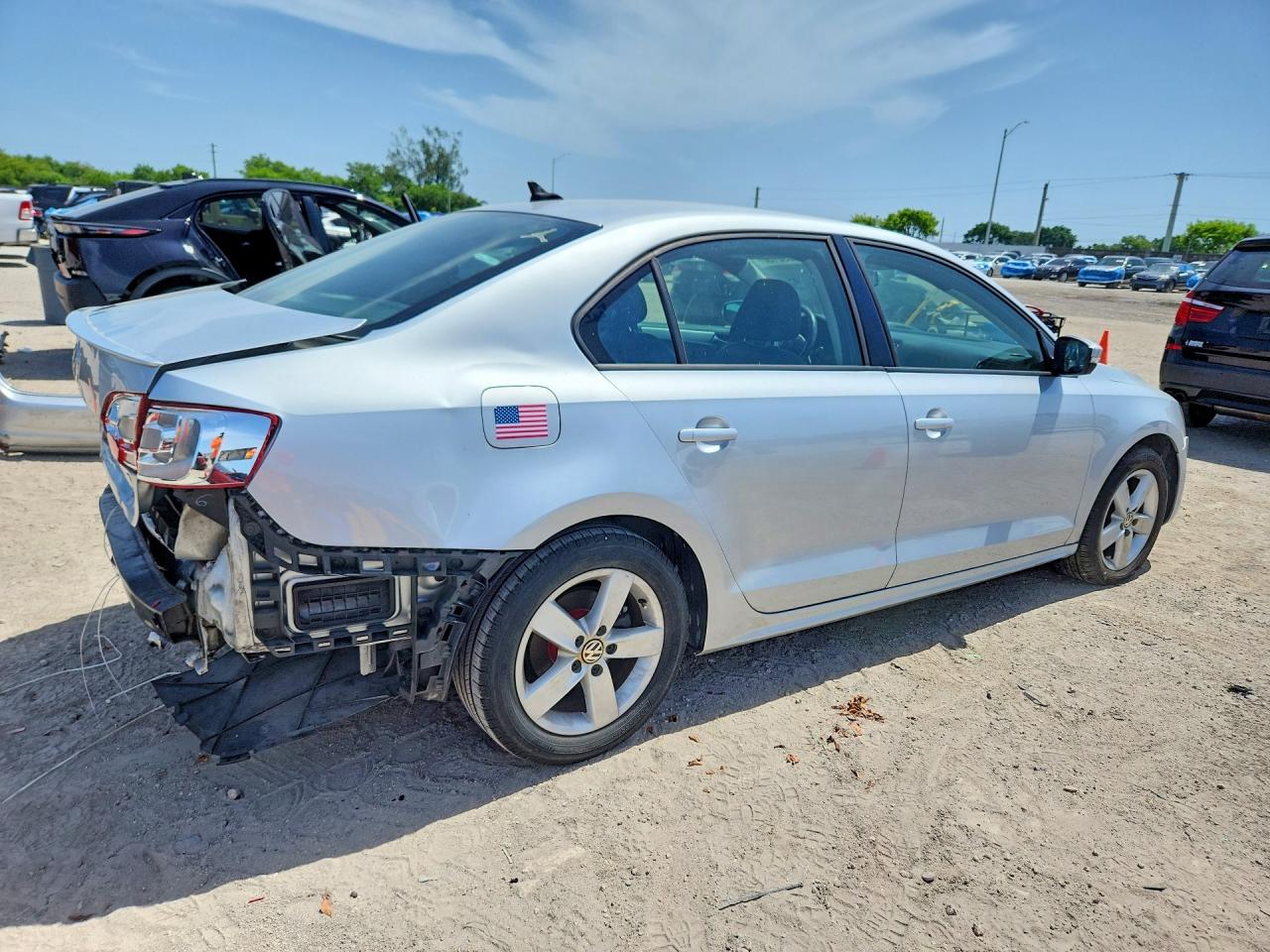 2012 Volkswagen Jetta Tdi Silver vin: 3VWLL7AJ4CM082964