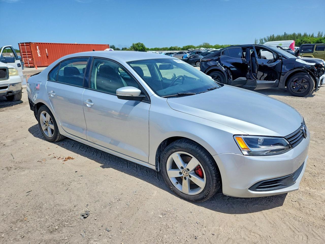 2012 Volkswagen Jetta Tdi Silver vin: 3VWLL7AJ4CM082964