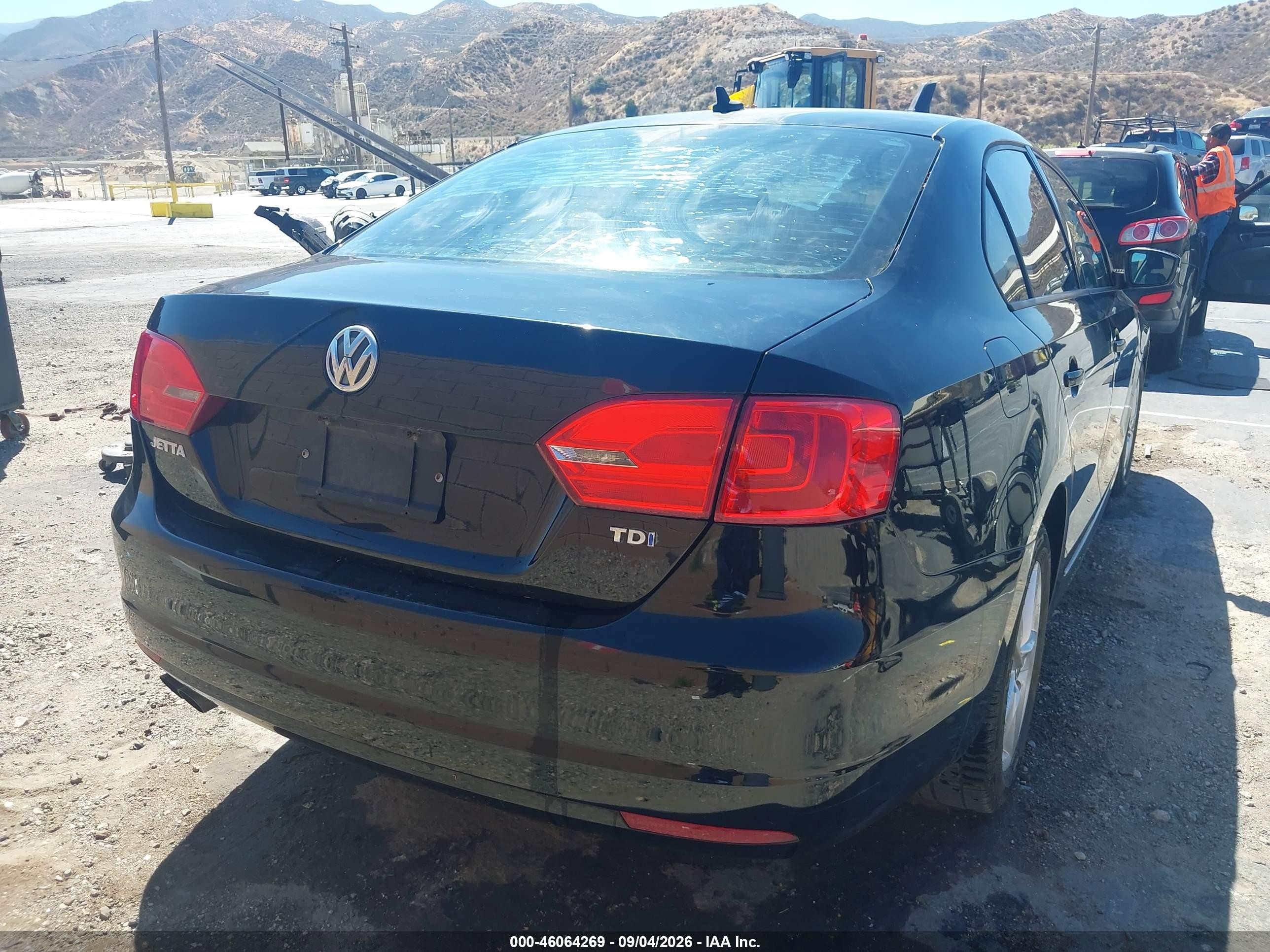 2012 Volkswagen Jetta 2.0l Tdi Черный vin: 3VWLL7AJ4CM338942
