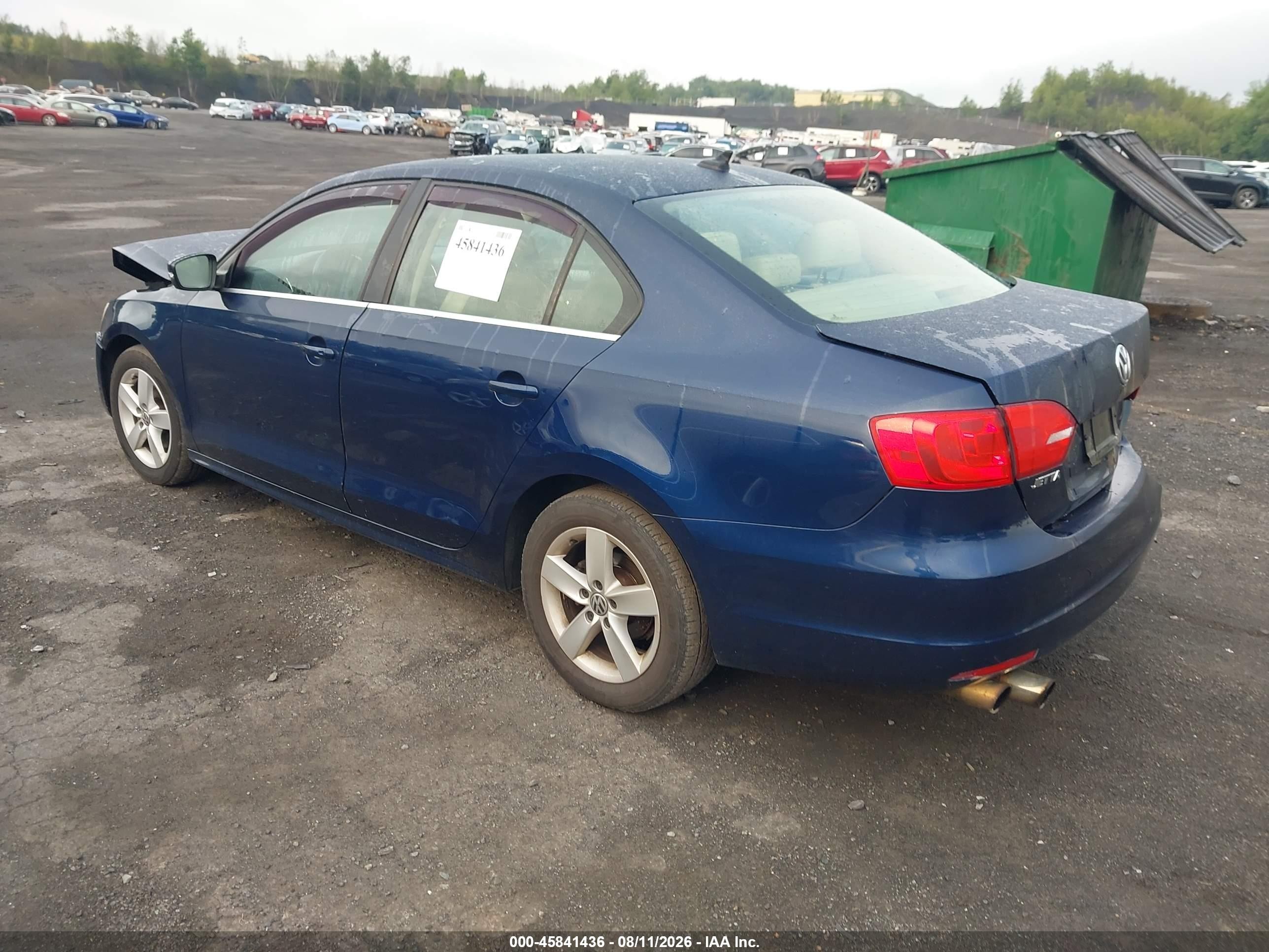 2012 Volkswagen Jetta 2.0l Tdi Blue vin: 3VWLL7AJ4CM407564