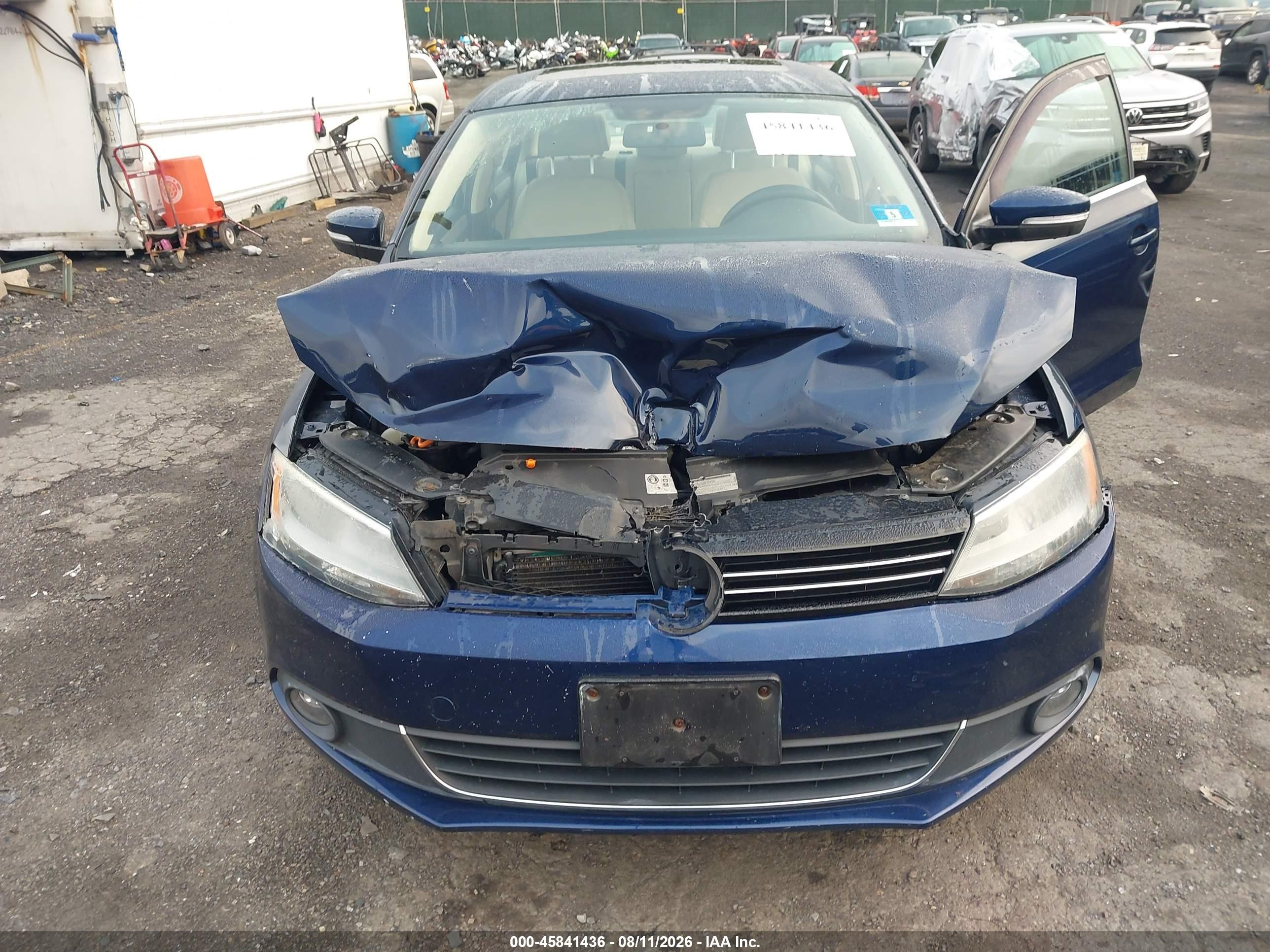 2012 Volkswagen Jetta 2.0l Tdi Blue vin: 3VWLL7AJ4CM407564