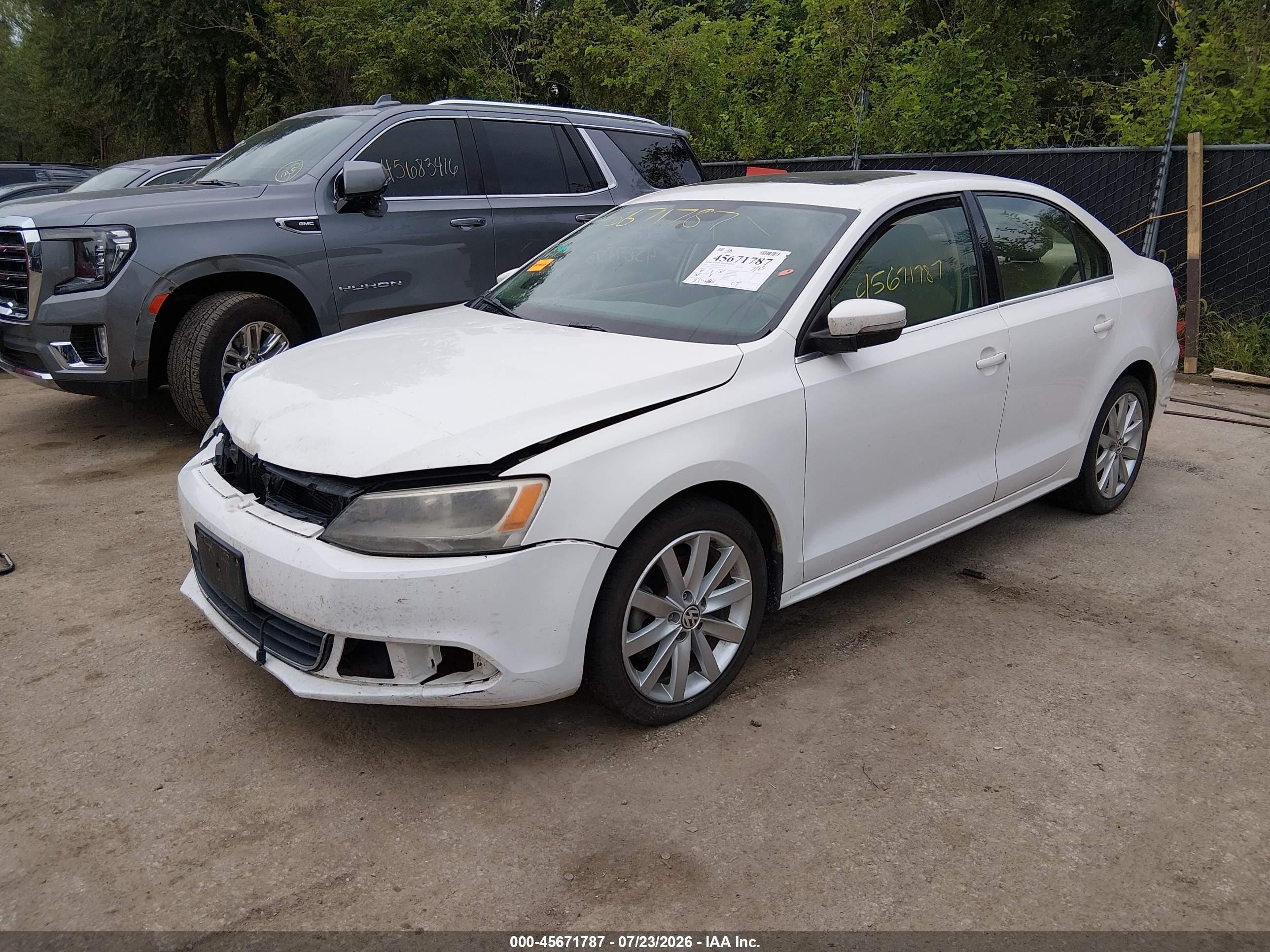 2013 Volkswagen Jetta 2.0l Tdi White vin: 3VWLL7AJ4DM273432