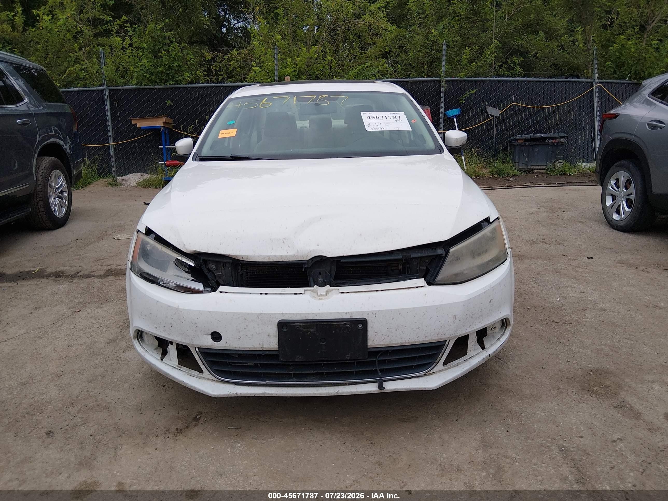 2013 Volkswagen Jetta 2.0l Tdi White vin: 3VWLL7AJ4DM273432