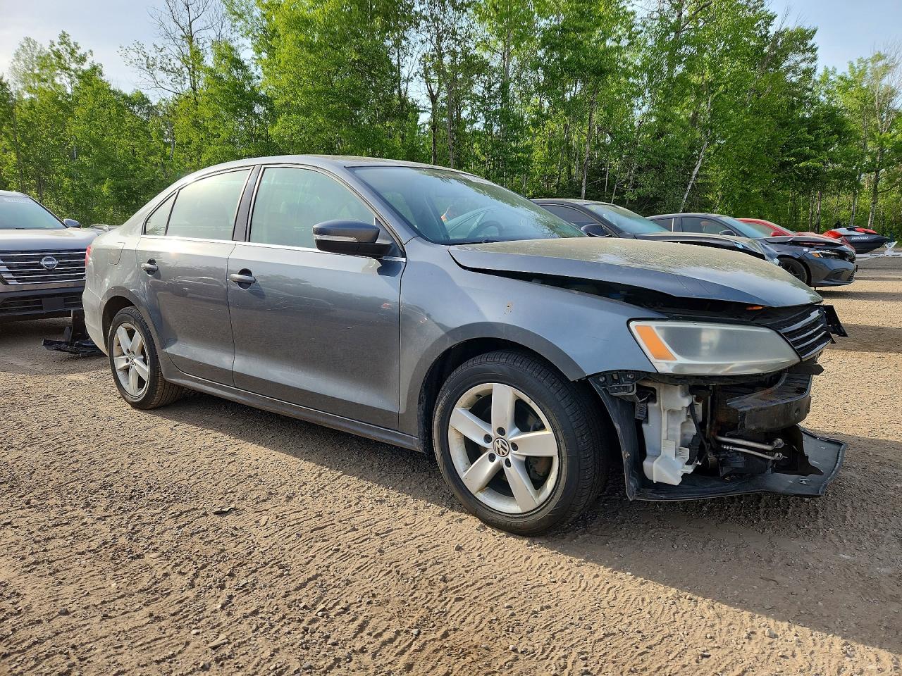 2013 Volkswagen Jetta Tdi Gray vin: 3VWLL7AJ4DM352227