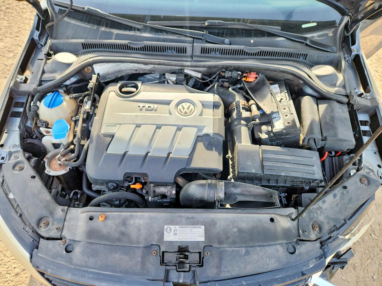 2013 Volkswagen Jetta Tdi Gray vin: 3VWLL7AJ4DM352227