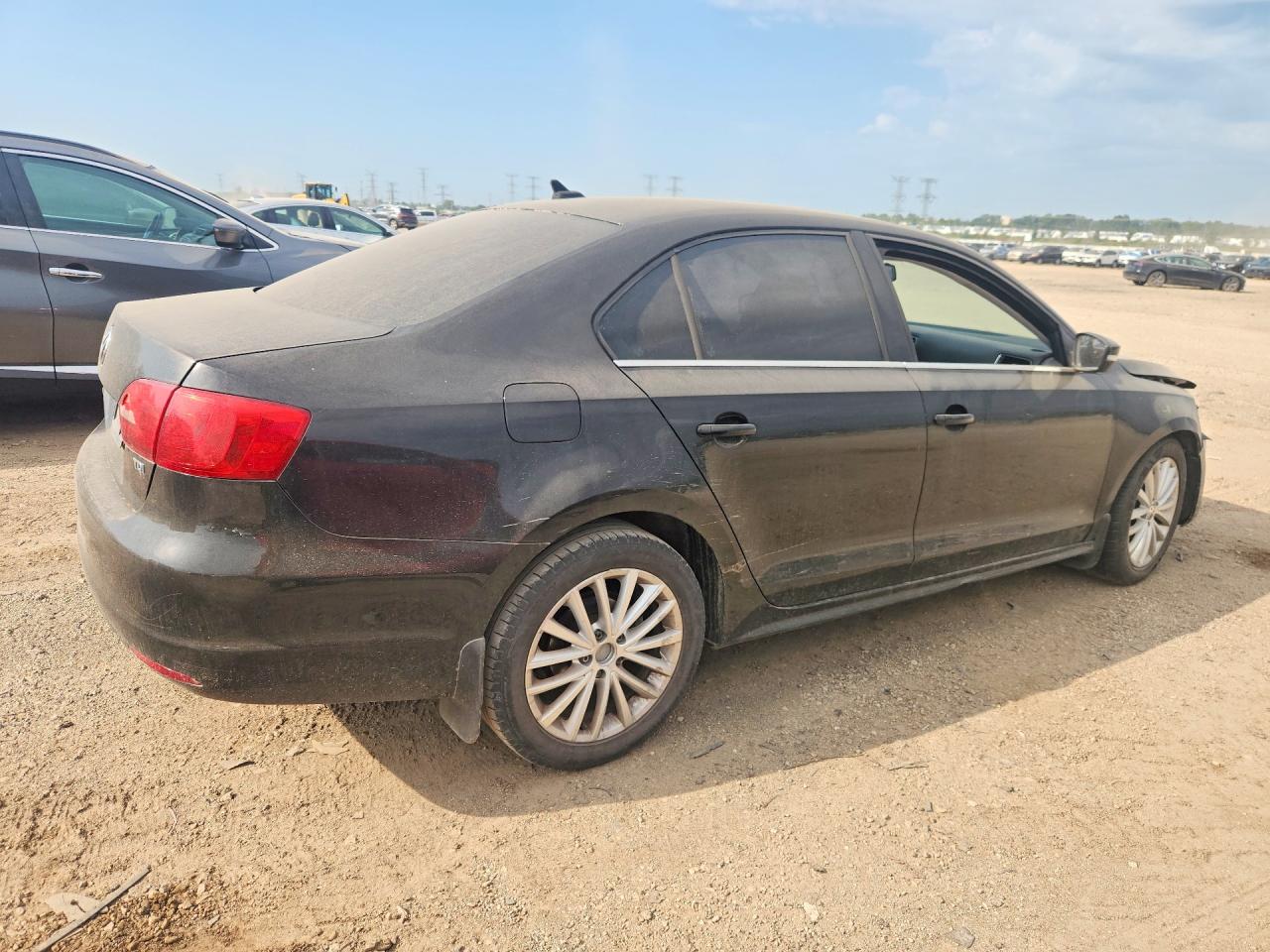2013 Volkswagen Jetta Tdi Black vin: 3VWLL7AJ4DM368203