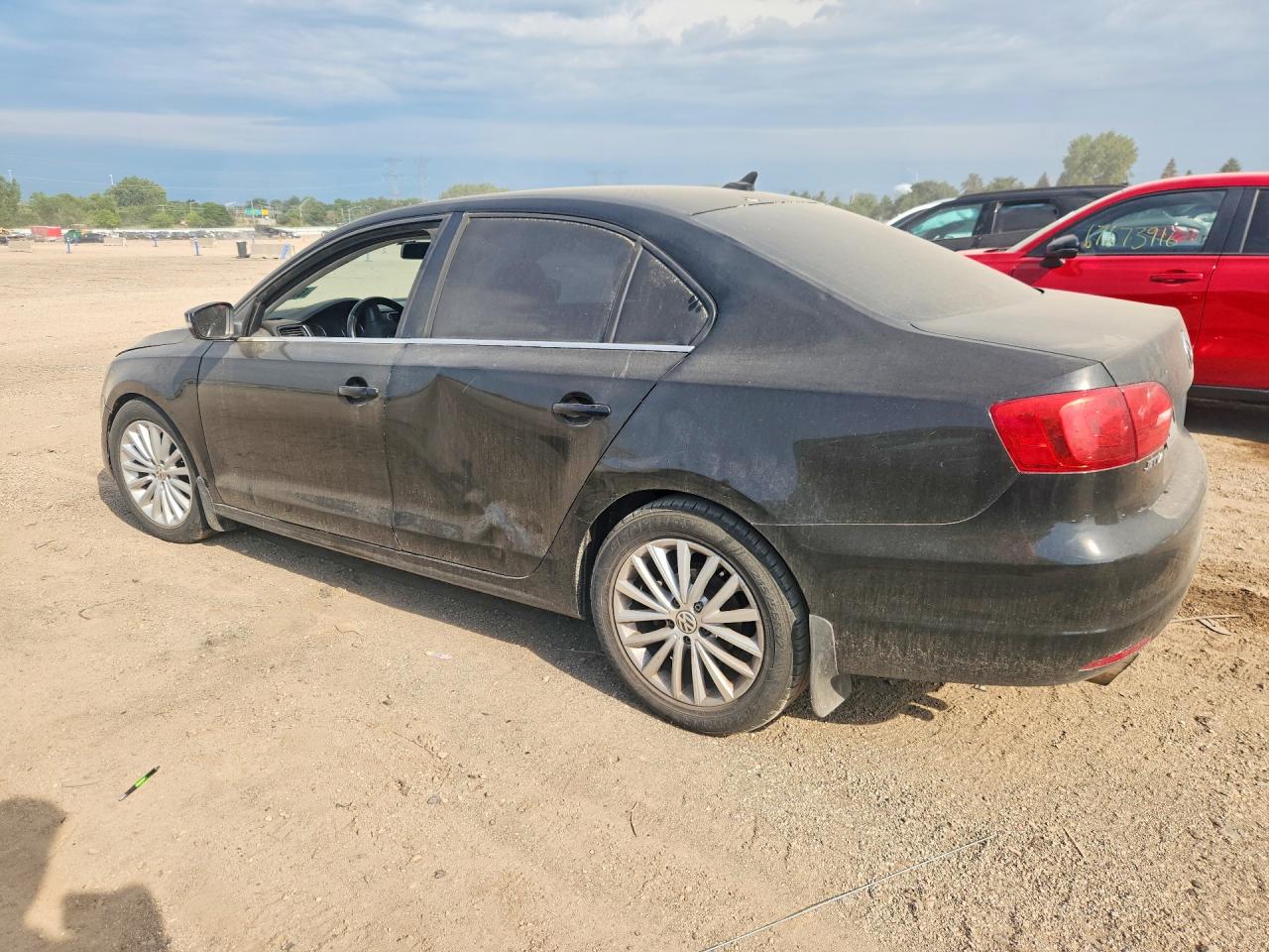 2013 Volkswagen Jetta Tdi Black vin: 3VWLL7AJ4DM368203