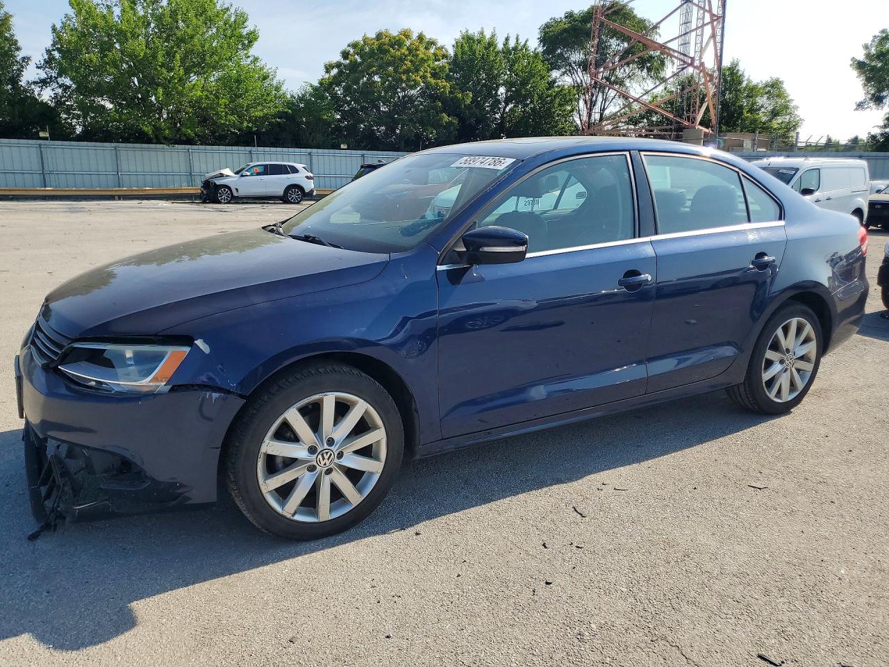 2013 Volkswagen Jetta Tdi Blue vin: 3VWLL7AJ4DM384448
