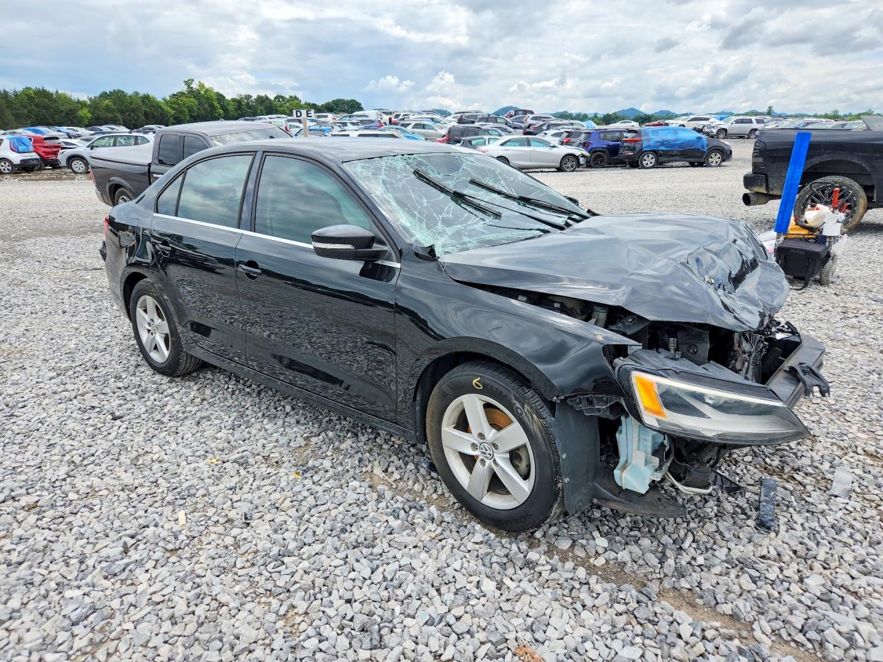 2013 Volkswagen Jetta Tdi Black vin: 3VWLL7AJ4DM431235