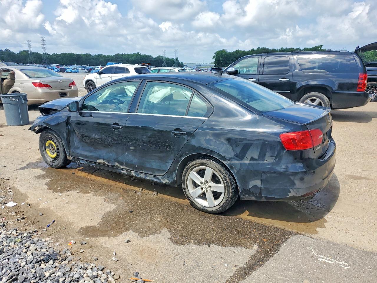 2014 Volkswagen Jetta Tdi Black vin: 3VWLL7AJ4EM259984