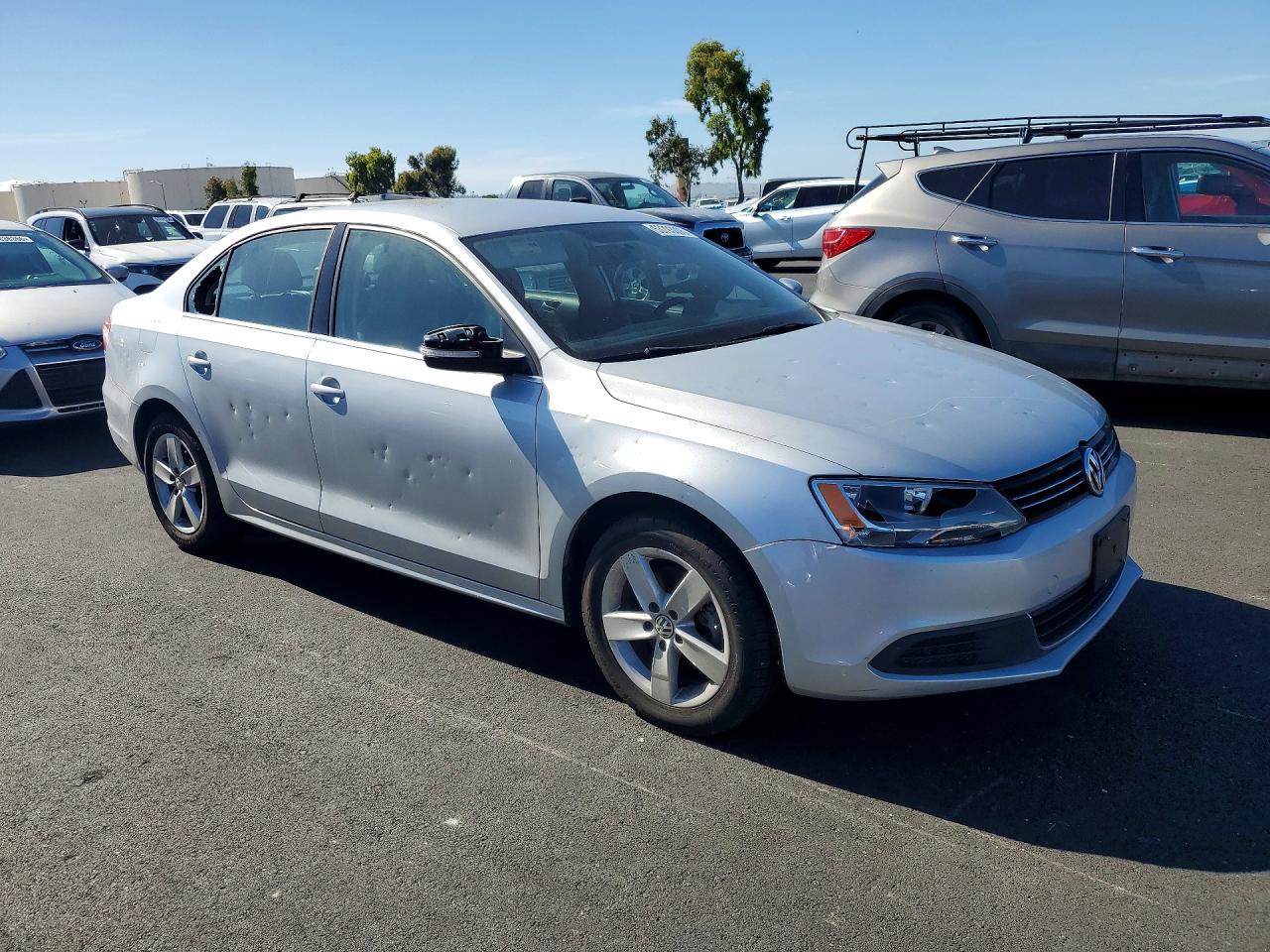 2014 Volkswagen Jetta Tdi Silver vin: 3VWLL7AJ4EM269849