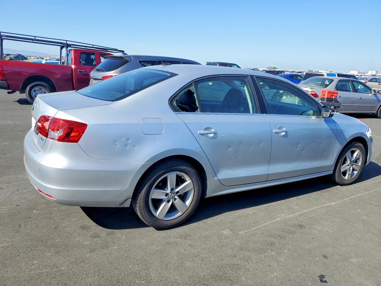 2014 Volkswagen Jetta Tdi Silver vin: 3VWLL7AJ4EM269849