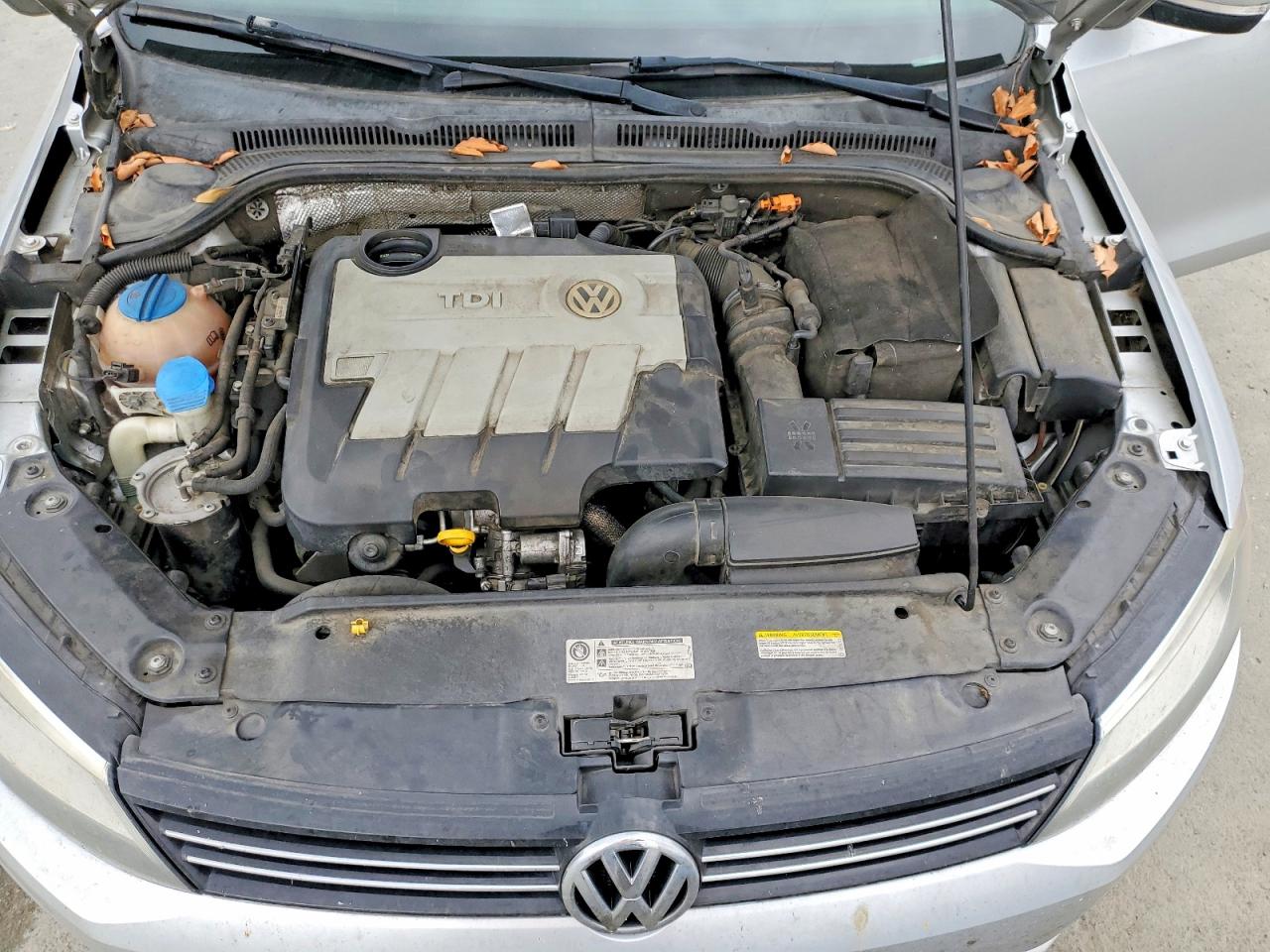 2014 Volkswagen Jetta Tdi Silver vin: 3VWLL7AJ4EM294301
