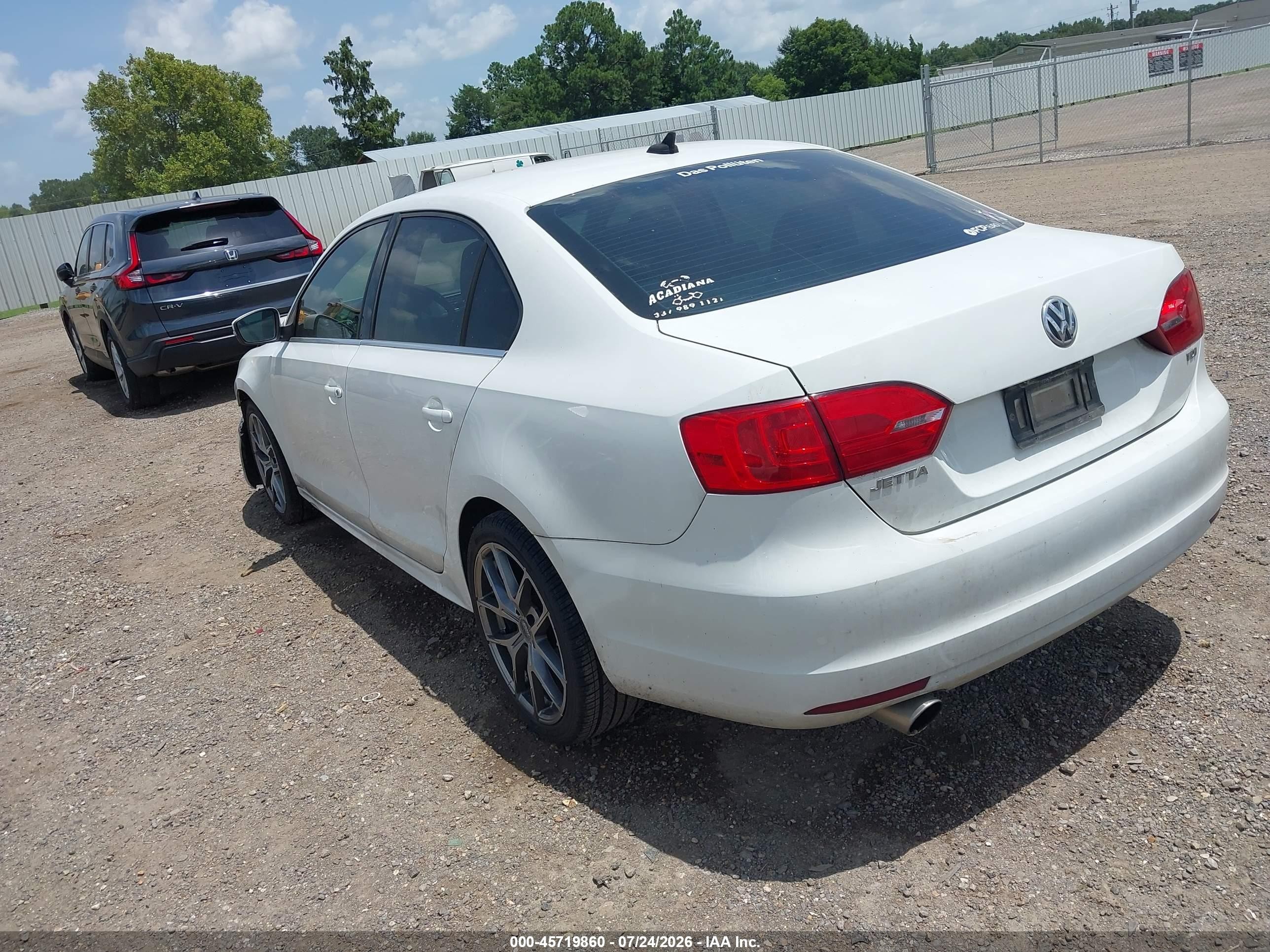 2014 Volkswagen Jetta 2.0l Tdi White vin: 3VWLL7AJ4EM302591