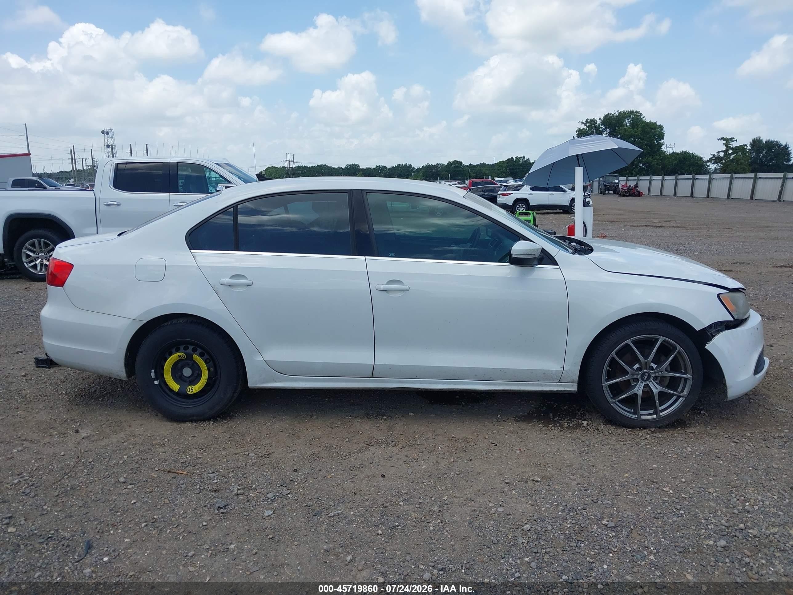 2014 Volkswagen Jetta 2.0l Tdi White vin: 3VWLL7AJ4EM302591