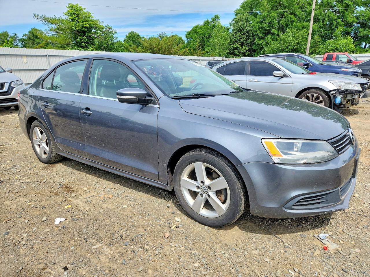 2014 Volkswagen Jetta Tdi Gray vin: 3VWLL7AJ4EM303160