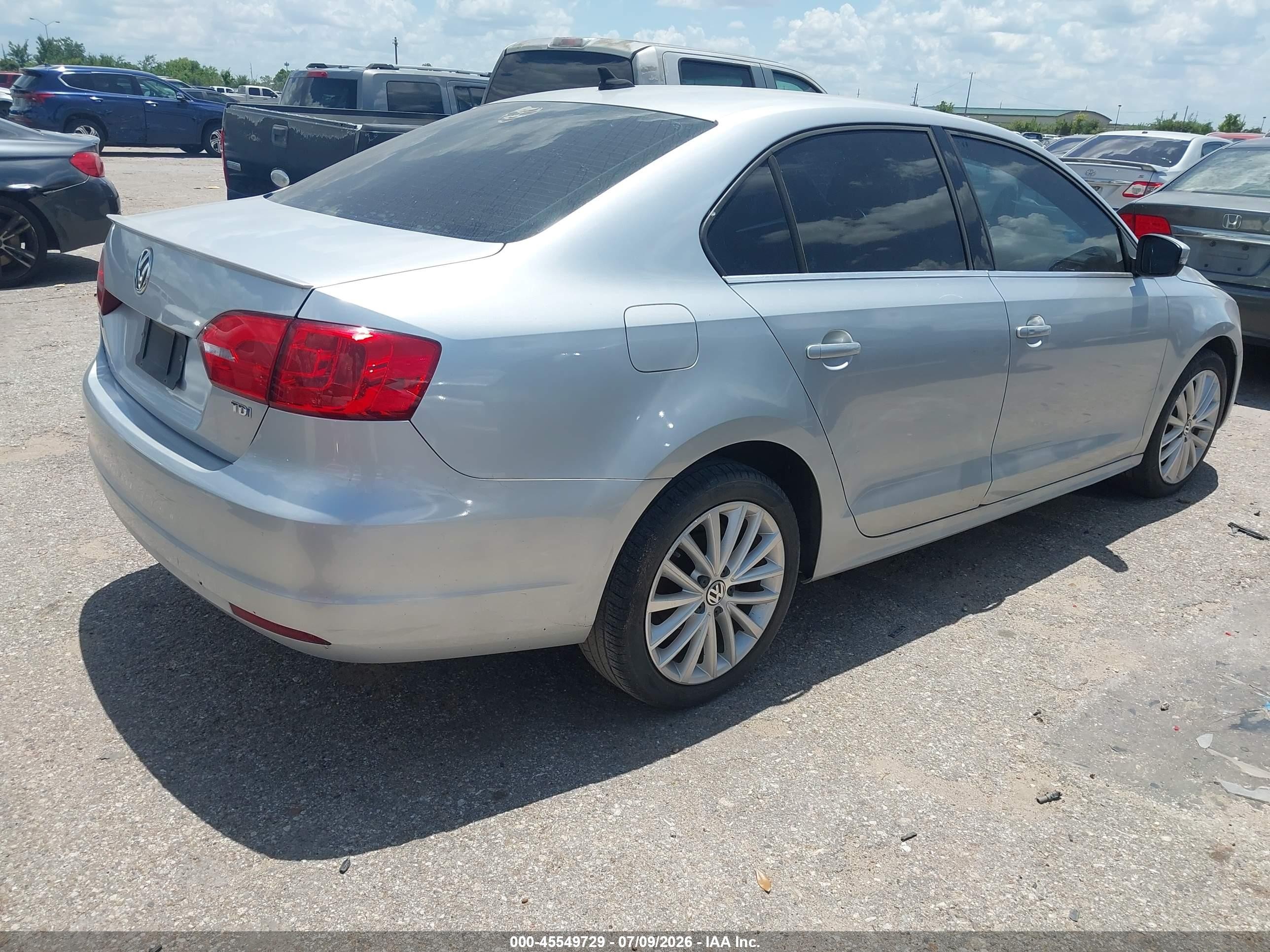 2014 Volkswagen Jetta   Синий vin: 3VWLL7AJ4EM362306