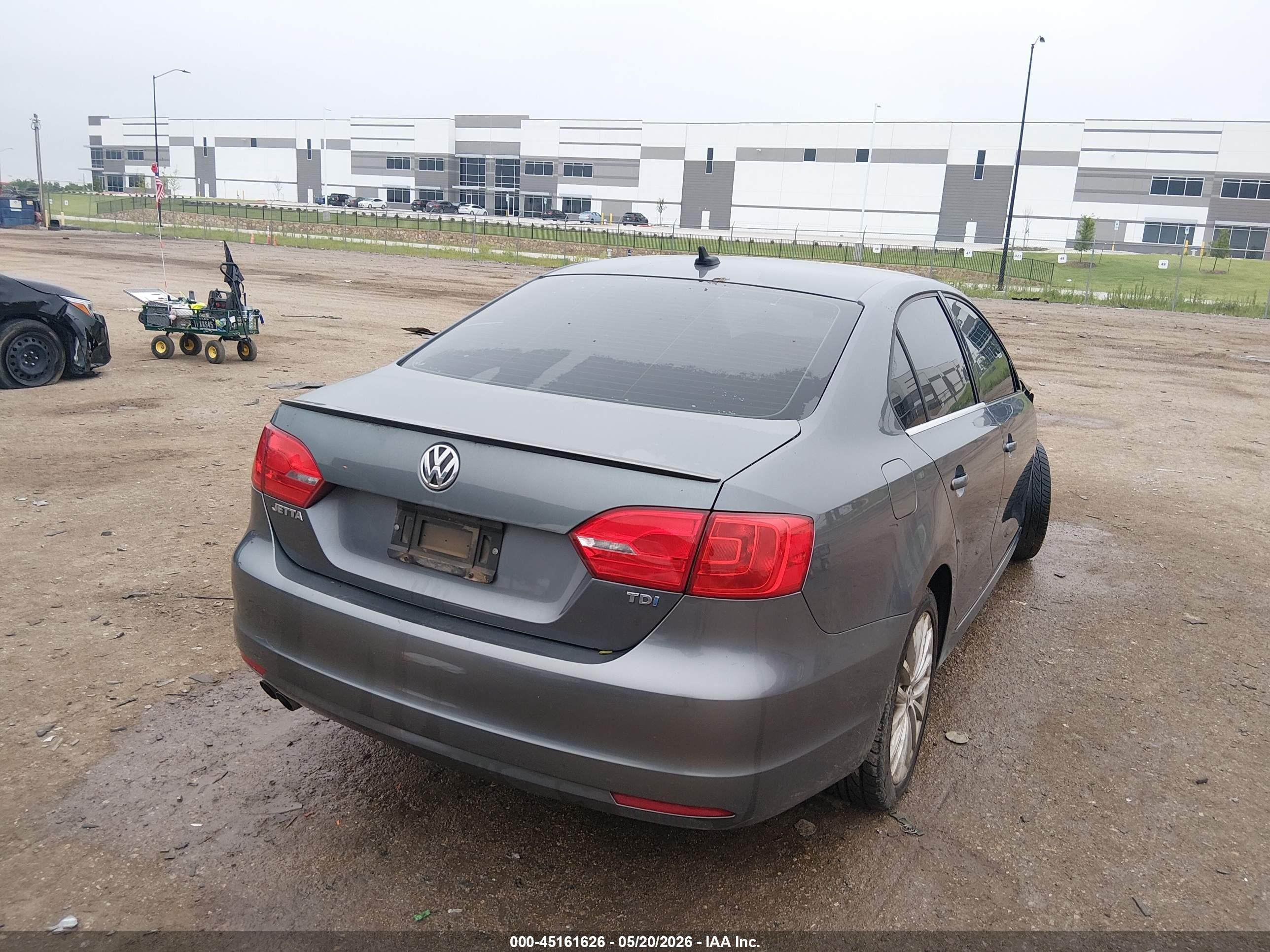2014 Volkswagen Jetta 2.0l Tdi Gray vin: 3VWLL7AJ4EM380109