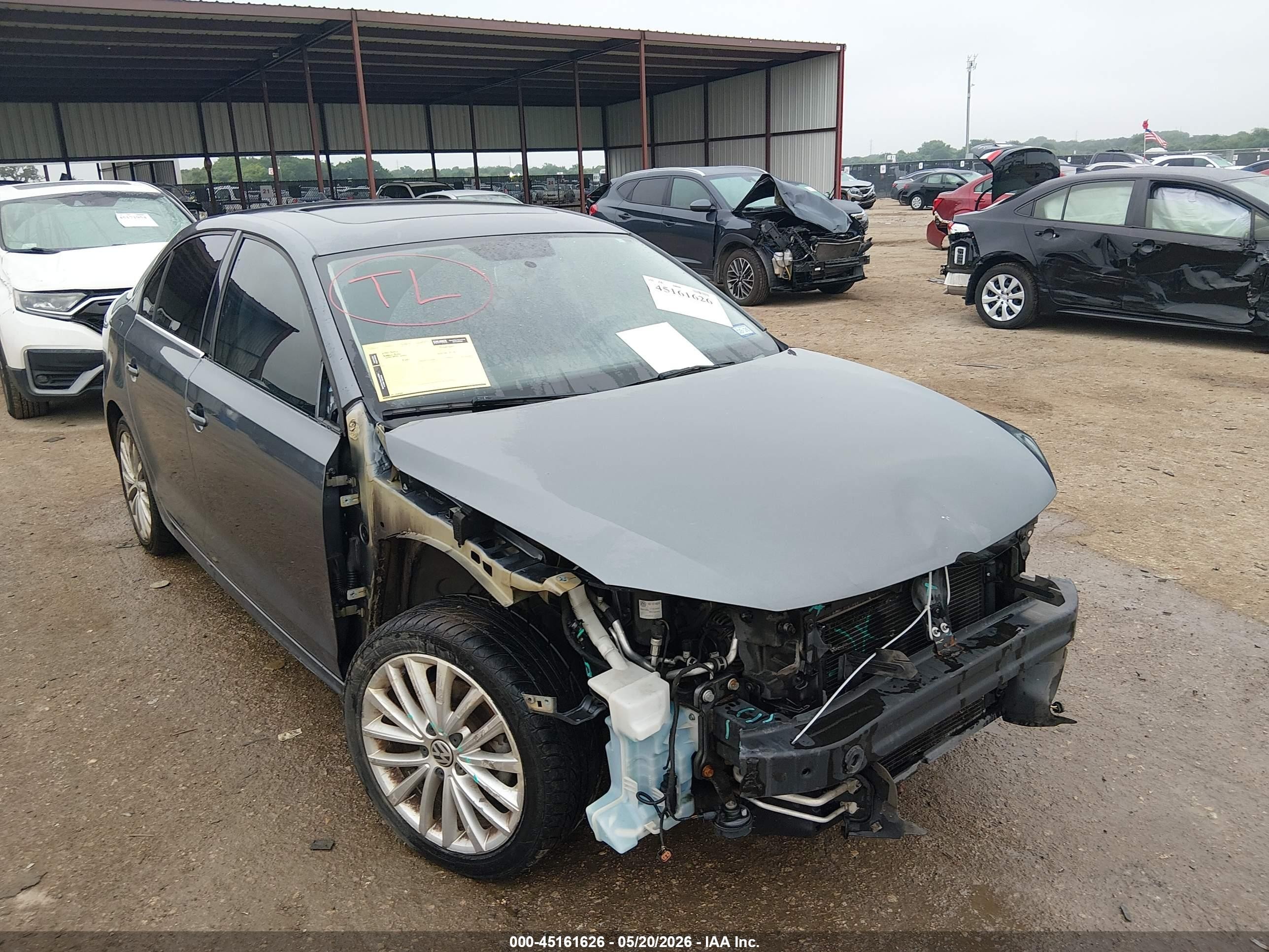 2014 Volkswagen Jetta 2.0l Tdi Gray vin: 3VWLL7AJ4EM380109
